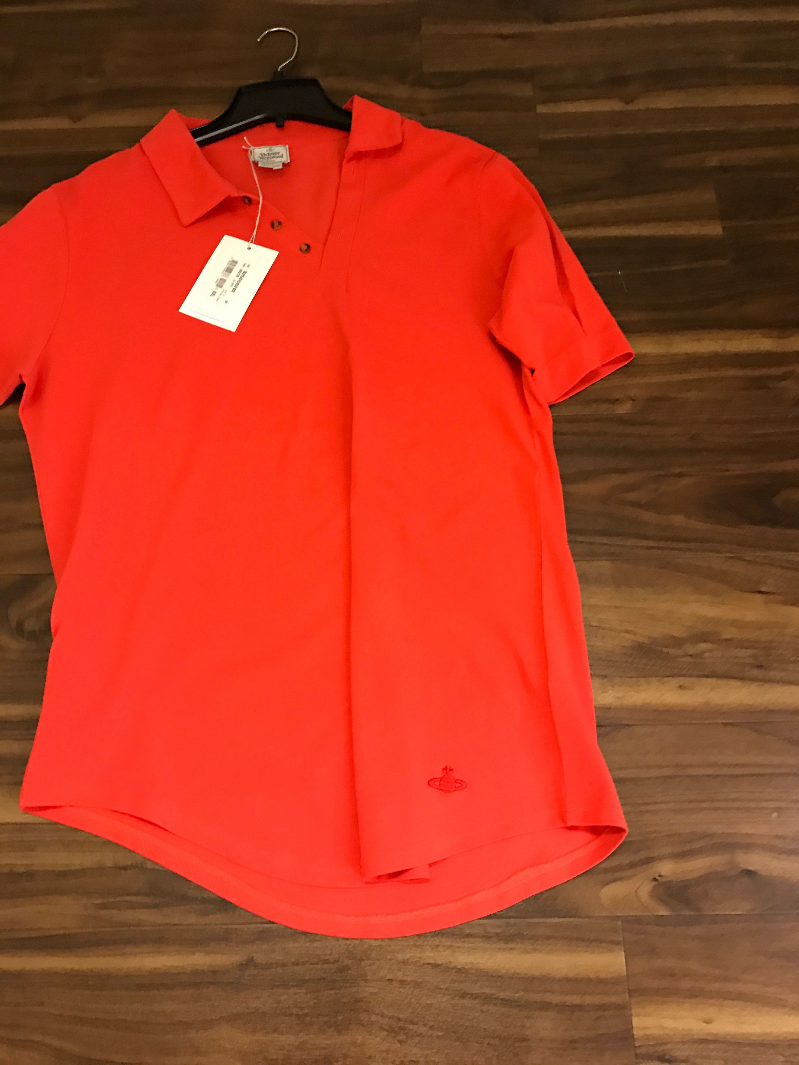 Vivienne Westwood V Neck Orange Polo Size US XXL / EU 58 / 5 - 1 Thumbnail
