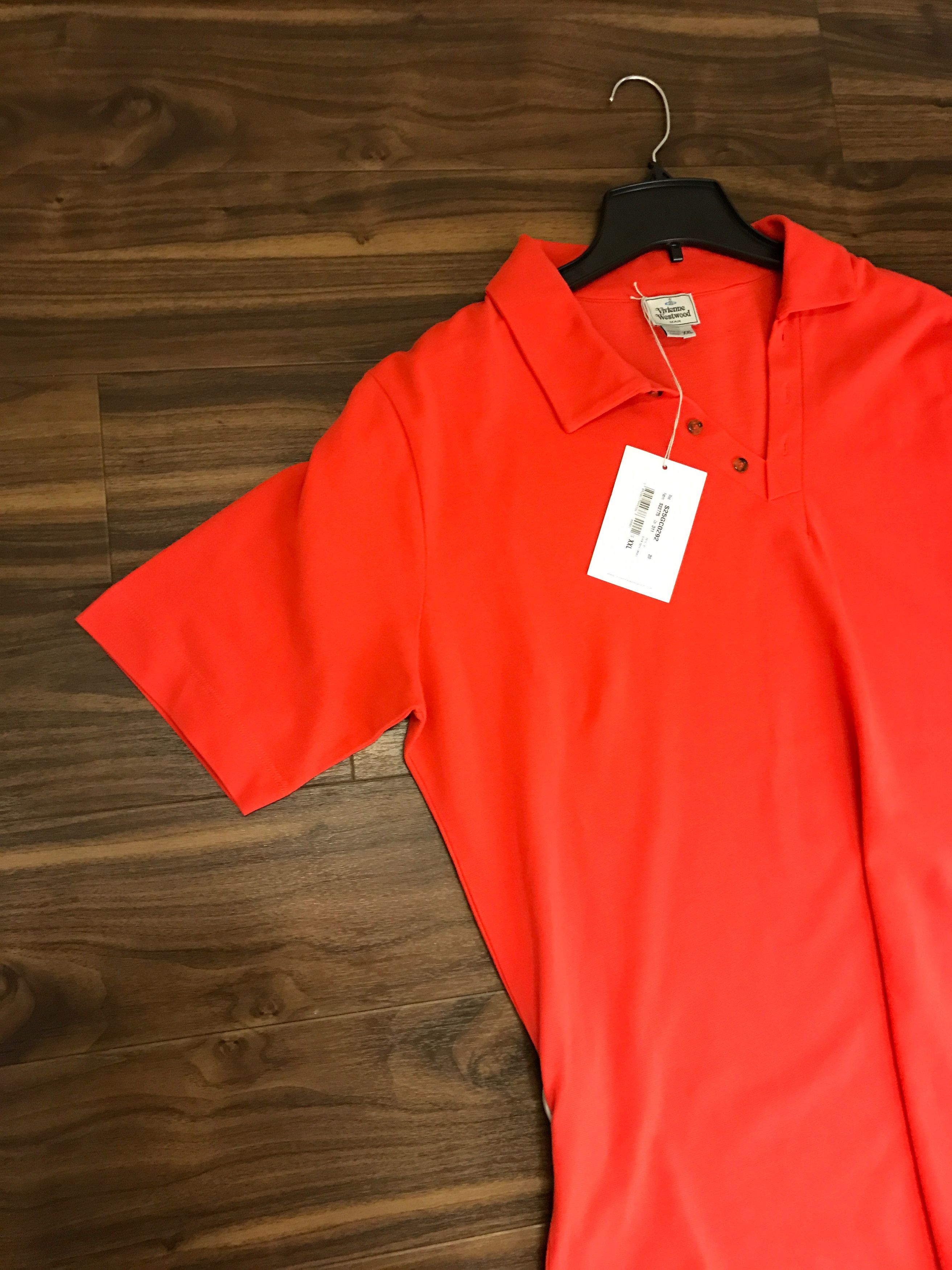 Vivienne Westwood V Neck Orange Polo Size US XXL / EU 58 / 5 - 6 Thumbnail