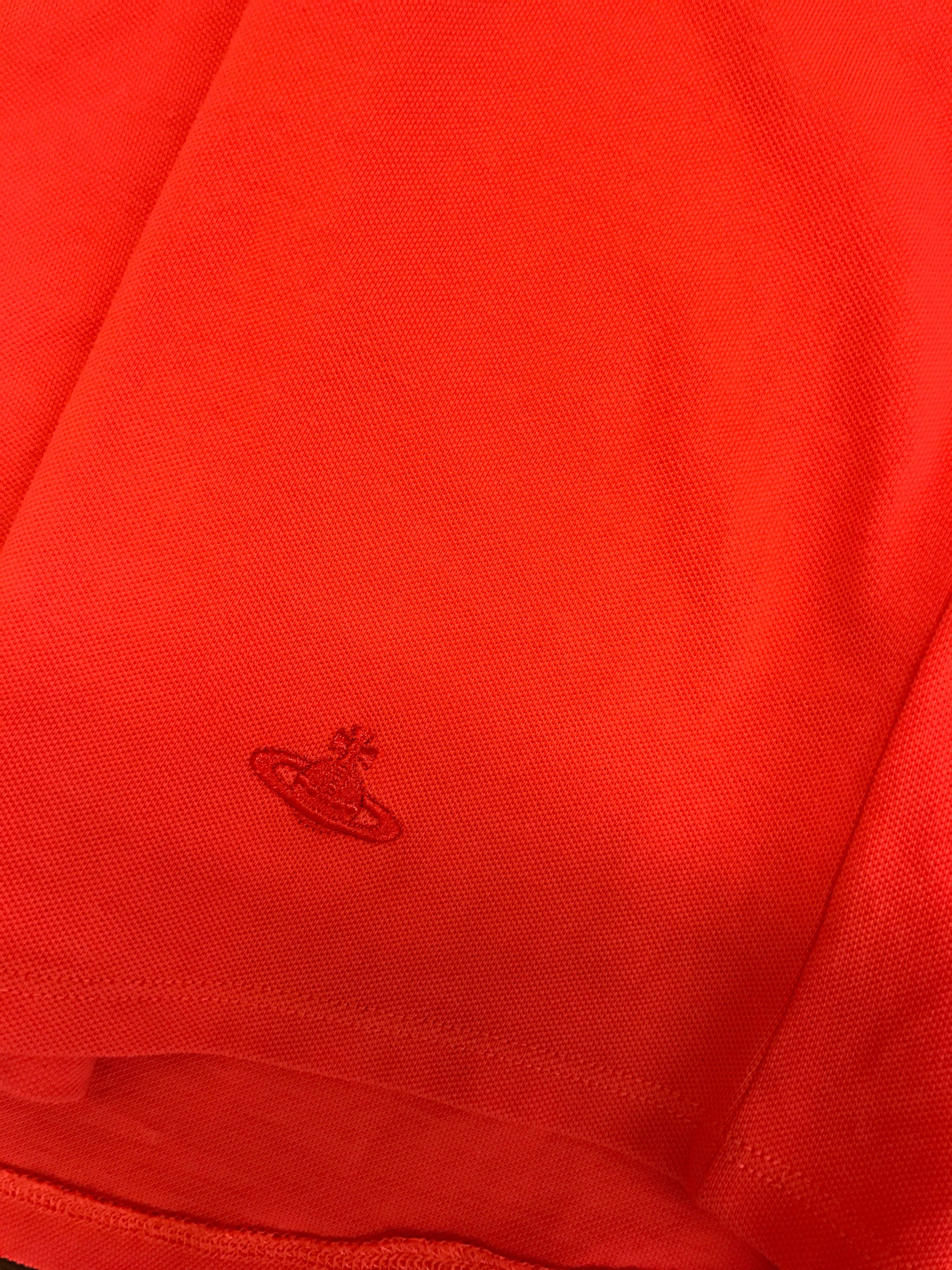 Vivienne Westwood V Neck Orange Polo Size US XXL / EU 58 / 5 - 10 Thumbnail