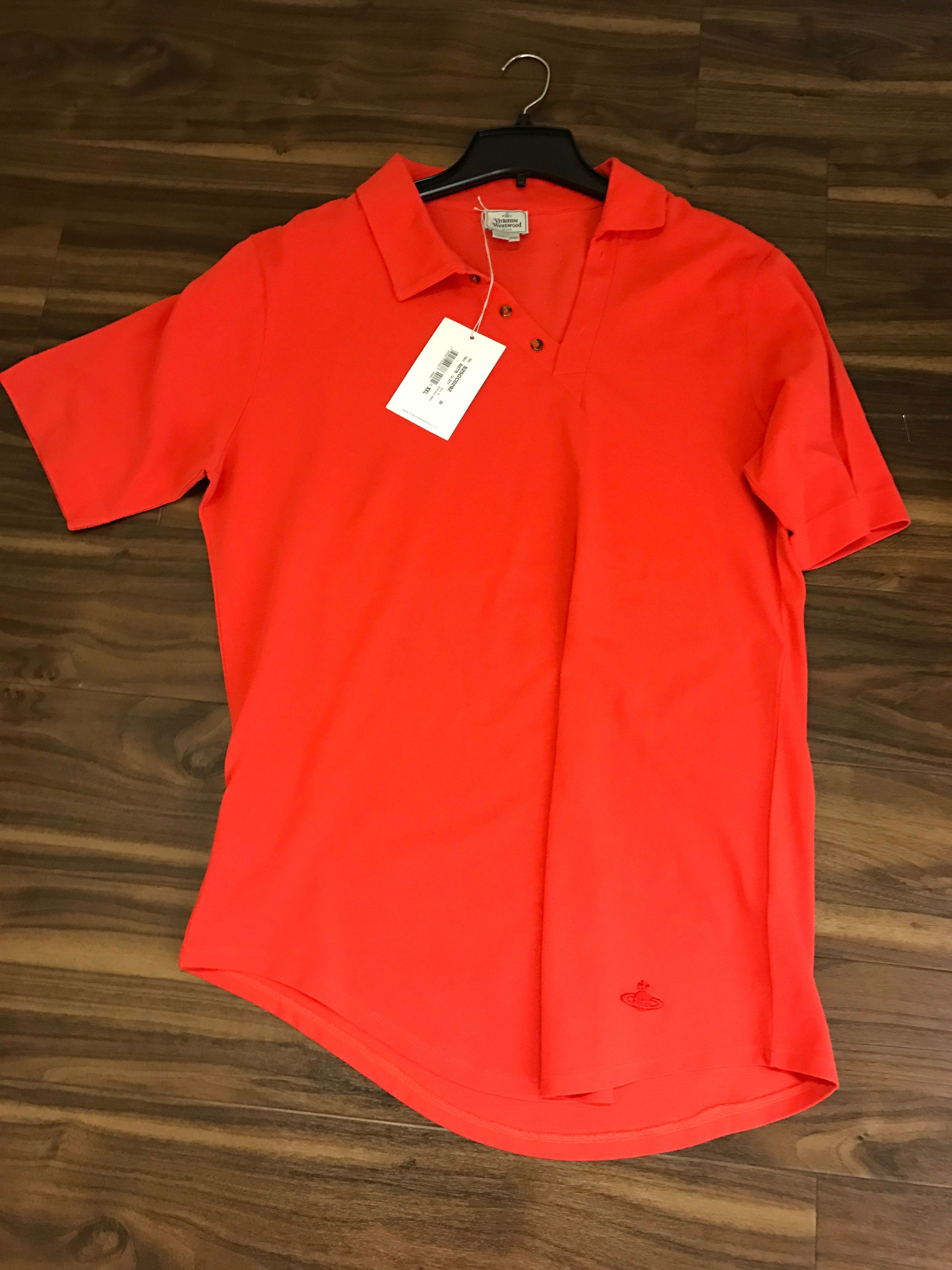 Vivienne Westwood V Neck Orange Polo Size US XXL / EU 58 / 5 - 4 Thumbnail