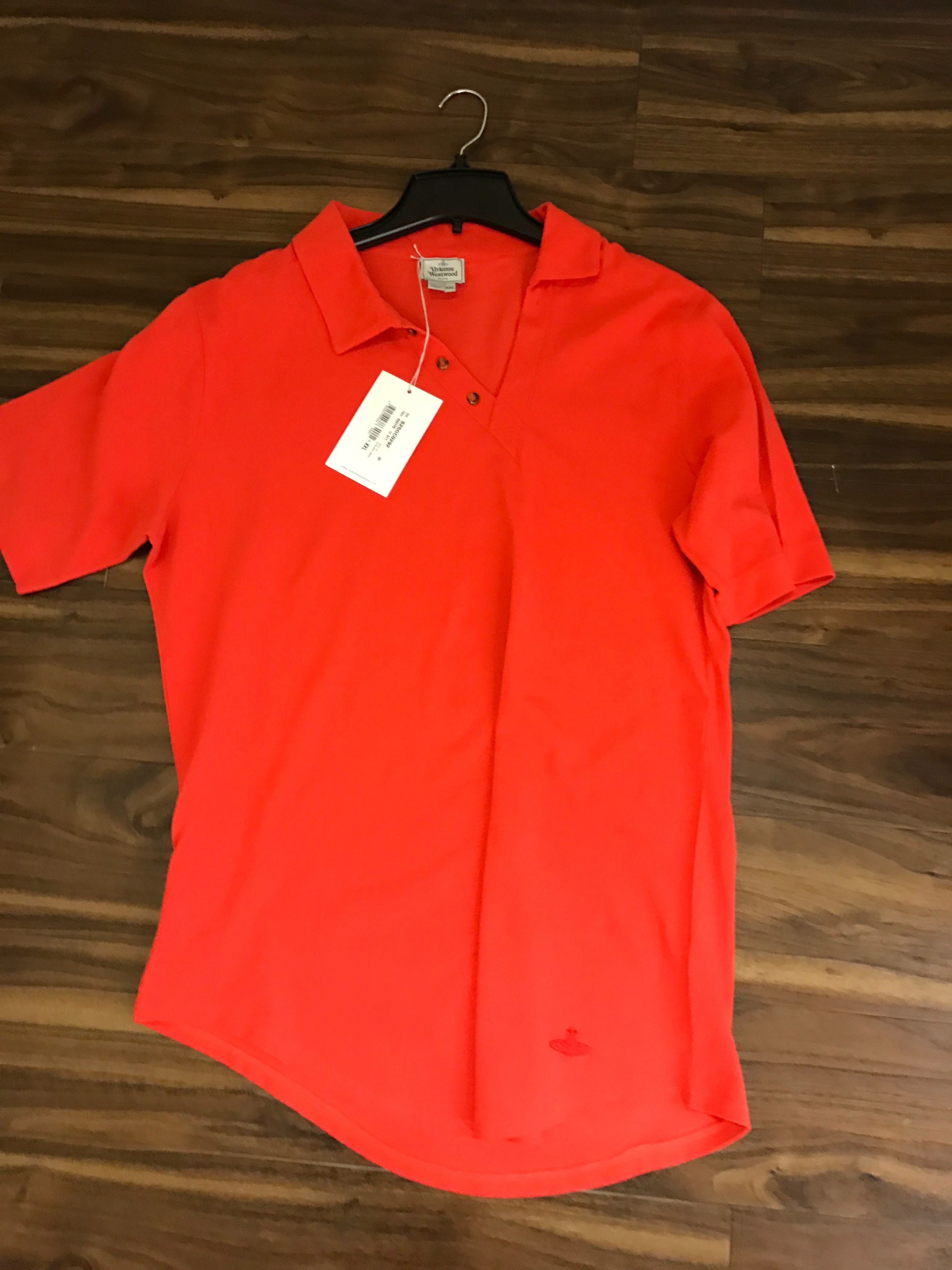 Vivienne Westwood V Neck Orange Polo Size US XXL / EU 58 / 5 - 5 Thumbnail