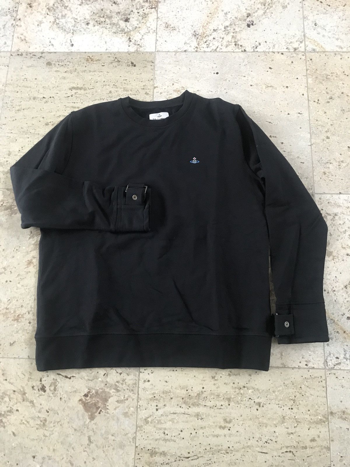 Vivienne Westwood Black Buckle Cuff Sweater Size US L / EU 52-54 / 3 - 2 Thumbnail