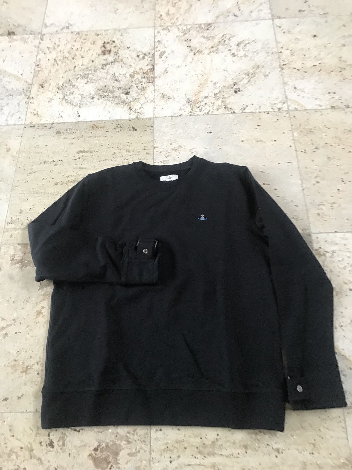 Vivienne Westwood Black Buckle Cuff Sweater Size US L / EU 52-54 / 3 - 3 Thumbnail
