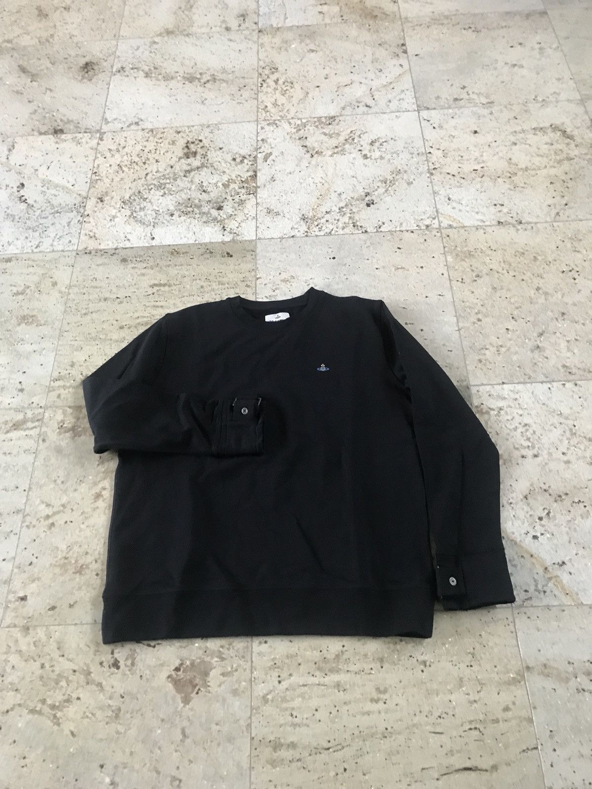 Vivienne Westwood Black Buckle Cuff Sweater Size US L / EU 52-54 / 3 - 1 Thumbnail