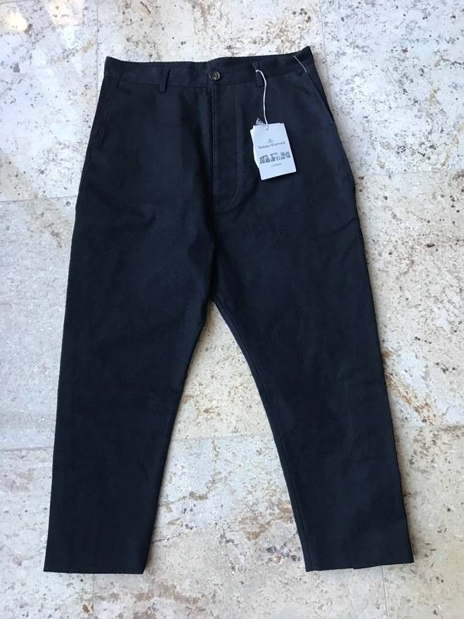 Vivienne Westwood o1rshd Zip Hem Corduroy Big Bag Pocket Casual Pants Size US 34 / EU 50 - 6 Thumbnail