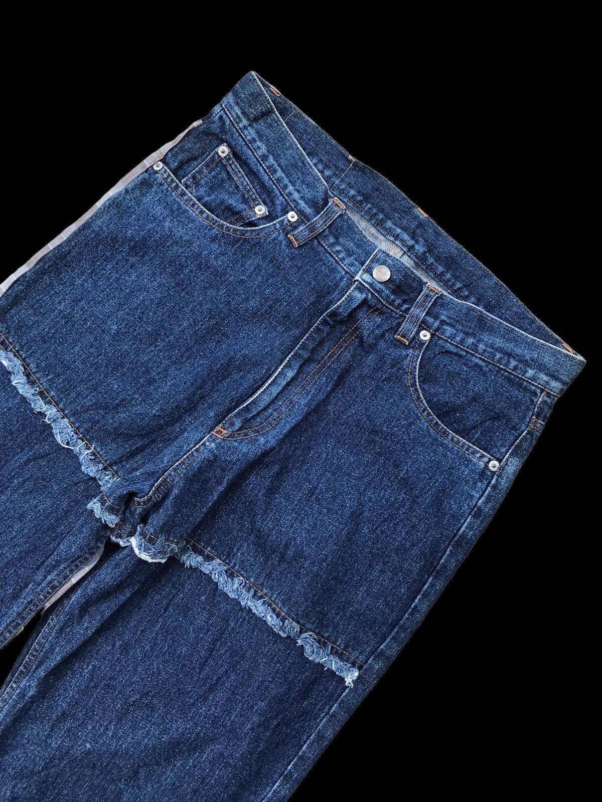Hysteric Glamour × If Six Was Nine BAGGY💥Distressed Double Steal Denim Jeans Pants Size US 32 / EU 48 - 3 Thumbnail