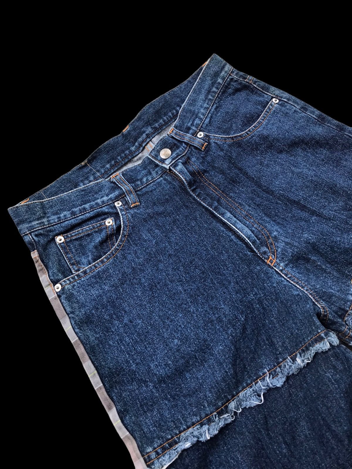 Hysteric Glamour × If Six Was Nine BAGGY💥Distressed Double Steal Denim Jeans Pants Size US 32 / EU 48 - 13 Thumbnail