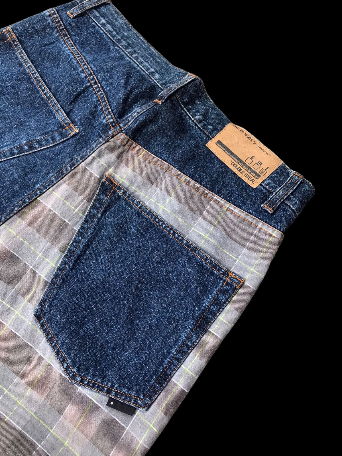 Hysteric Glamour × If Six Was Nine BAGGY💥Distressed Double Steal Denim Jeans Pants Size US 32 / EU 48 - 10 Thumbnail