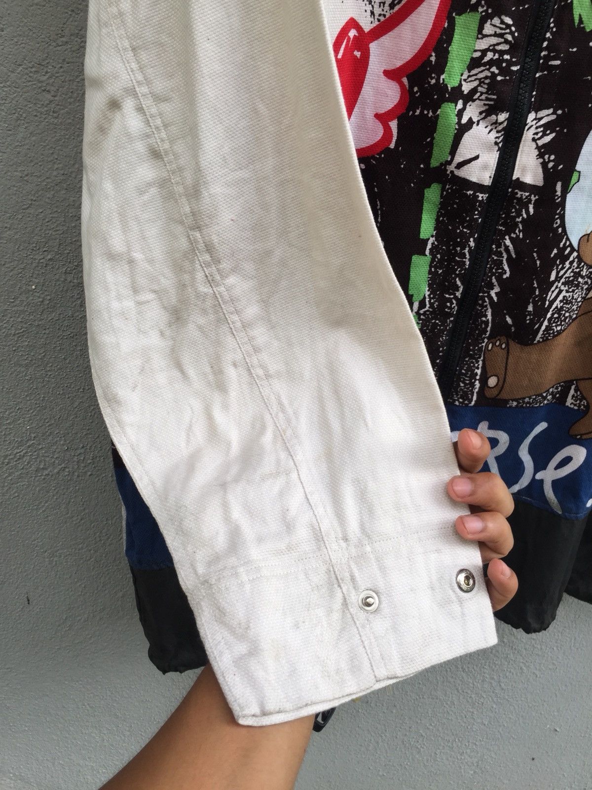 Jean Charles De Castelbajac 90s OverPrint 🐻 Family Hidden Hoodie O/S Jacket Size US L / EU 52-54 / 3 - 10 Thumbnail