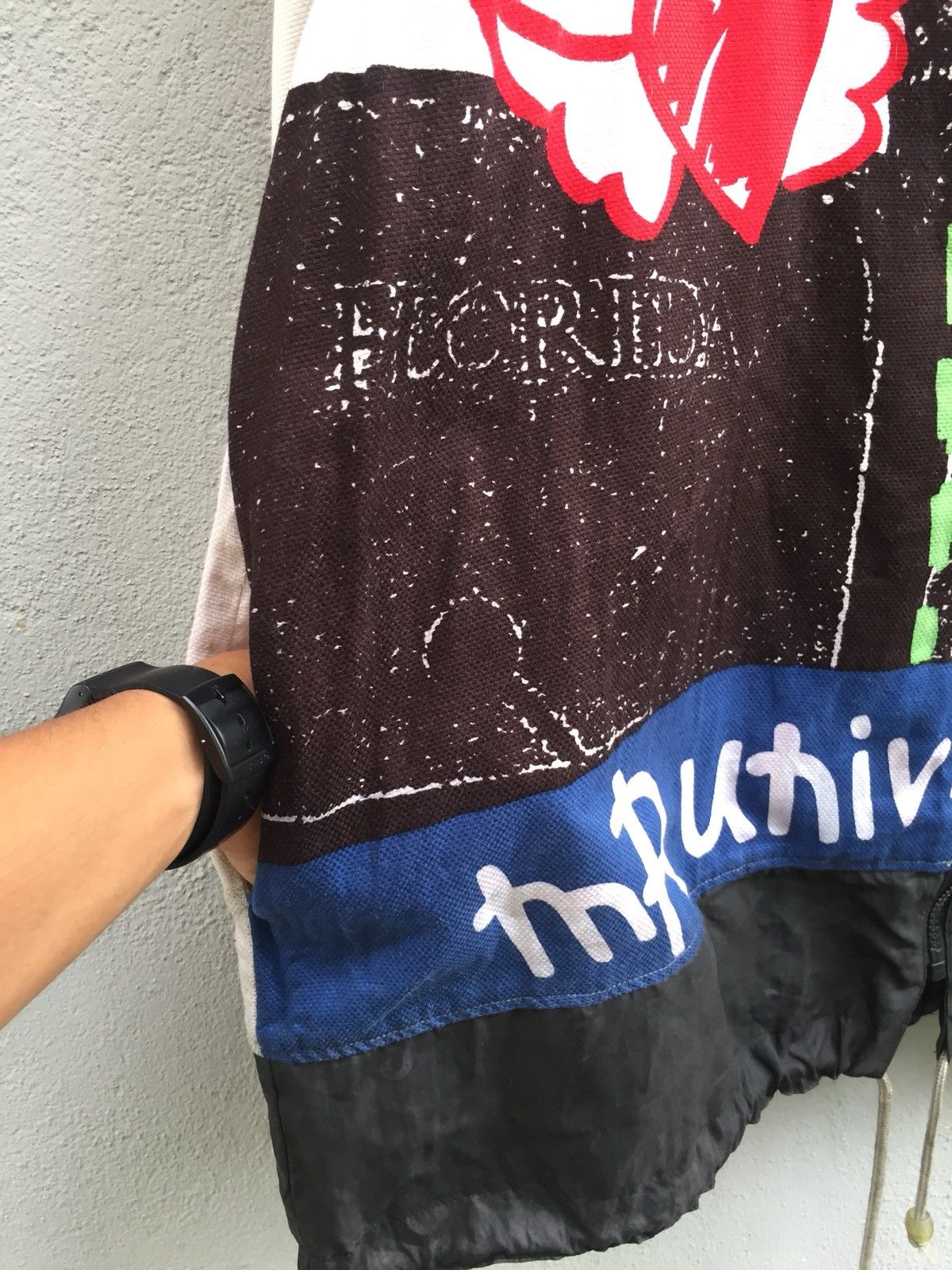 Jean Charles De Castelbajac 90s OverPrint 🐻 Family Hidden Hoodie O/S Jacket Size US L / EU 52-54 / 3 - 8 Thumbnail