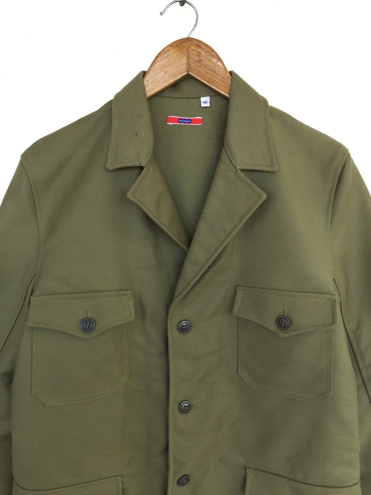 Garment Reproduction of Workers Kempel Herringbone Thick Cotton Officer Jacket Size US M / EU 48-50 / 2 - 2 Thumbnail