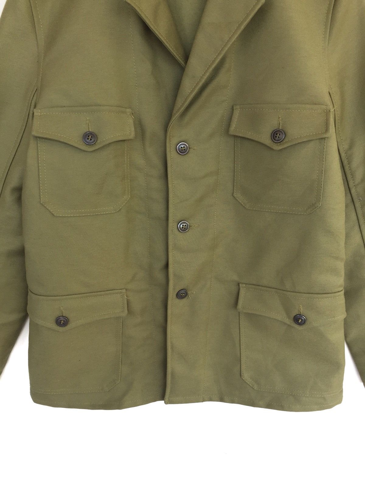 Garment Reproduction of Workers Kempel Herringbone Thick Cotton Officer Jacket Size US M / EU 48-50 / 2 - 3 Thumbnail