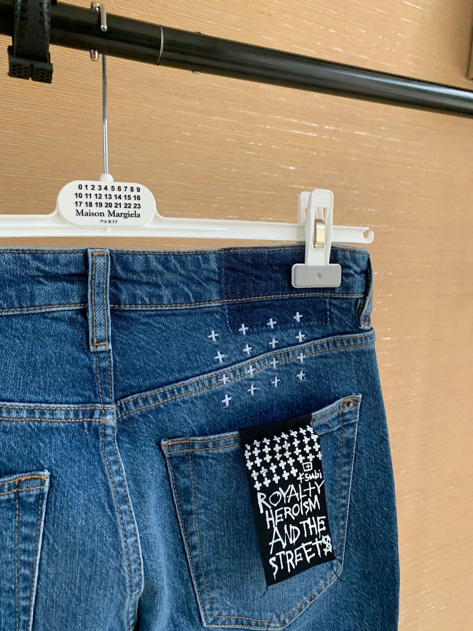 Ksubi Knee Slit Denim Size US 31 - 17 Thumbnail