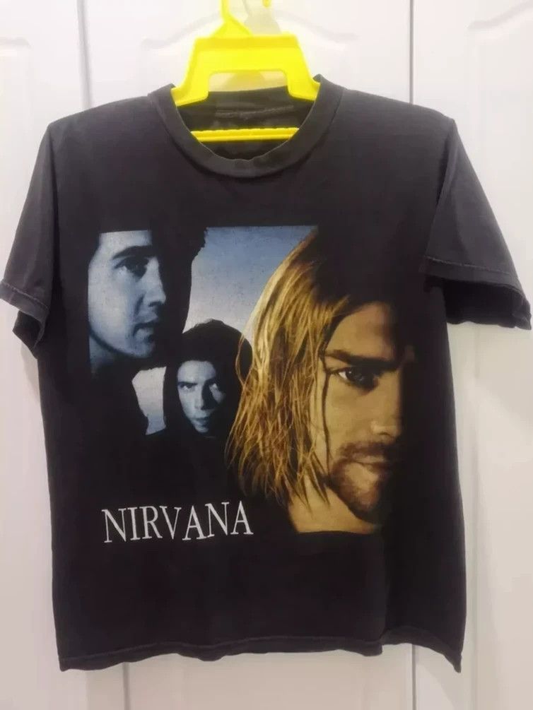Band Tees Vintage Nirvana T shirt Kurt Cobain GRUNGE Rare Size US M / EU 48-50 / 2 - 1 Thumbnail