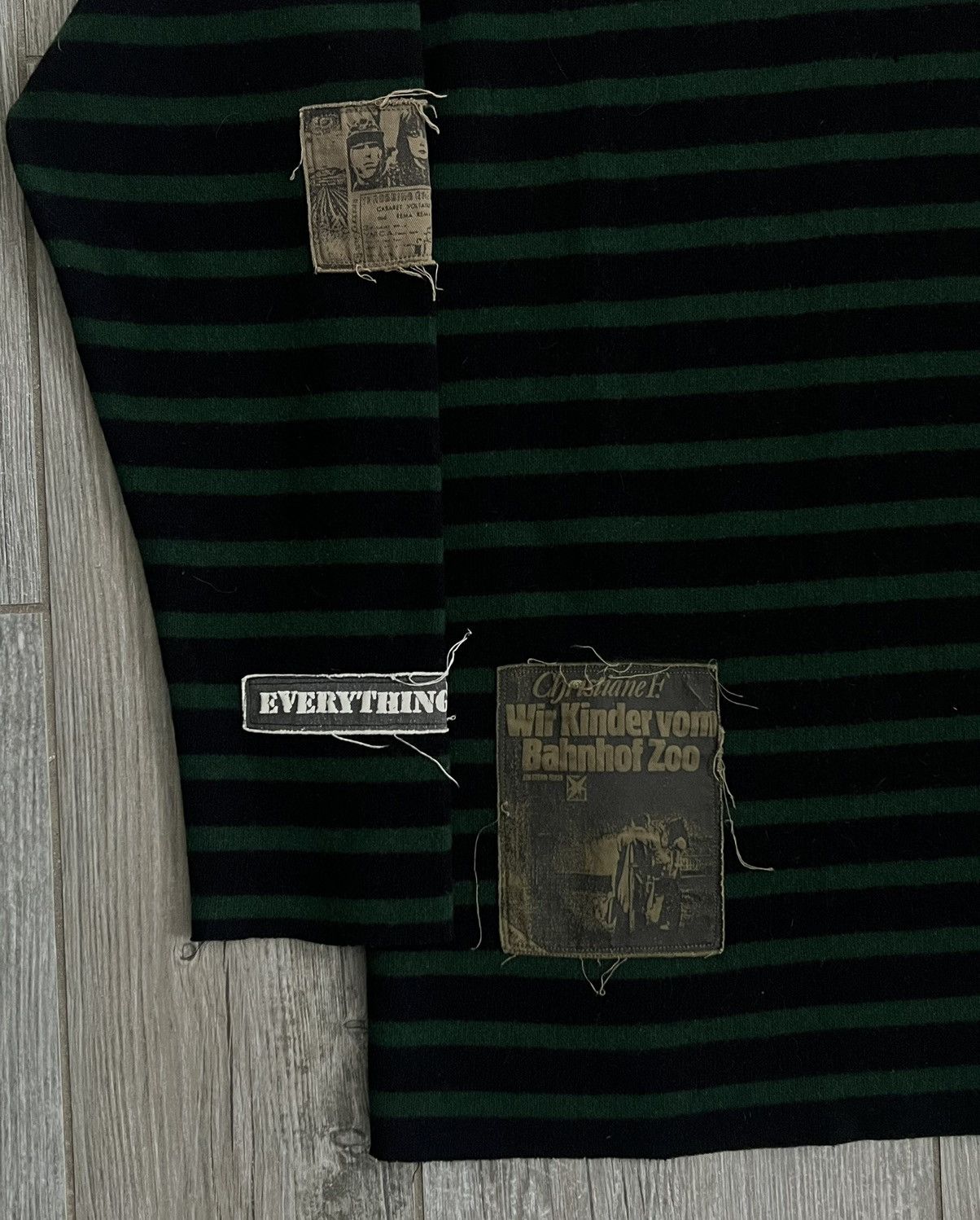 Raf Simons AW2001-2002 Raf Simons Riot Riot Riot Green Patch Turtleneck Size US L / EU 52-54 / 3 - 5 Thumbnail