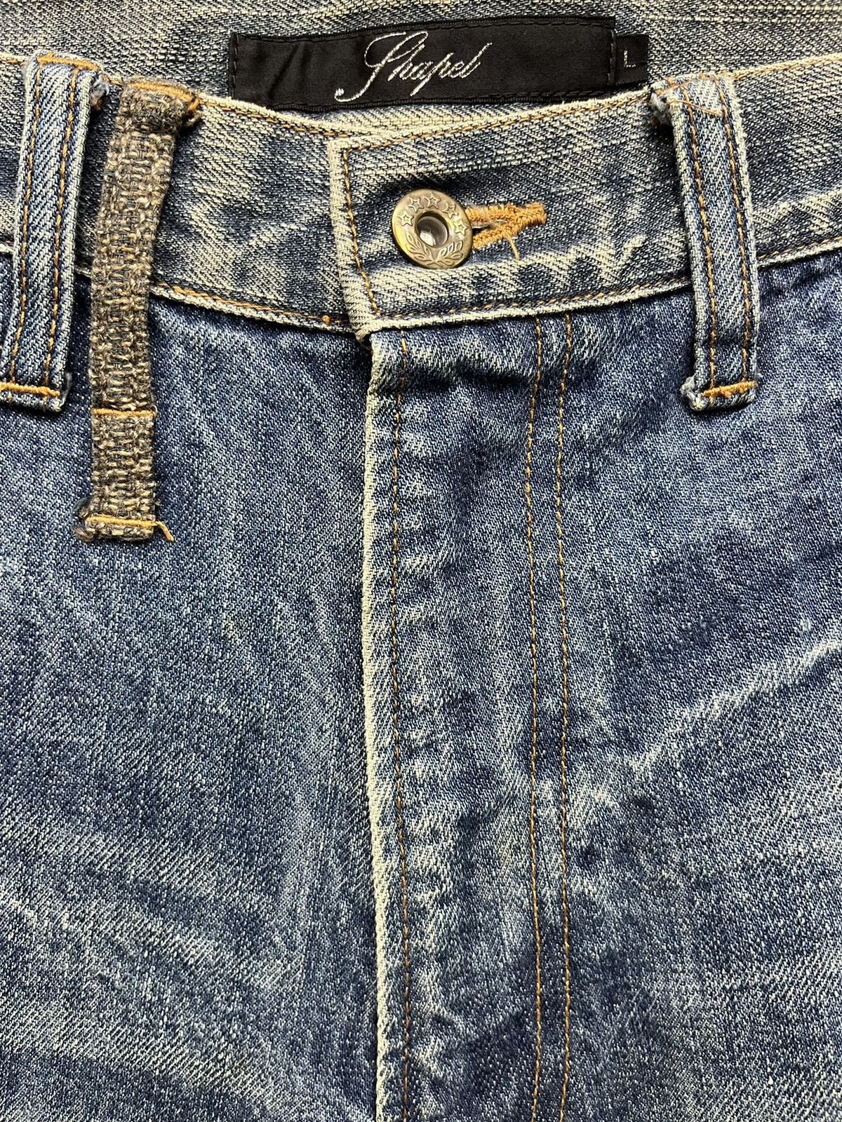 Japanese Brand Vintage SHAPEL Native Patchwork Distressed Kapital Style! Size US 32 / EU 48 - 9 Thumbnail