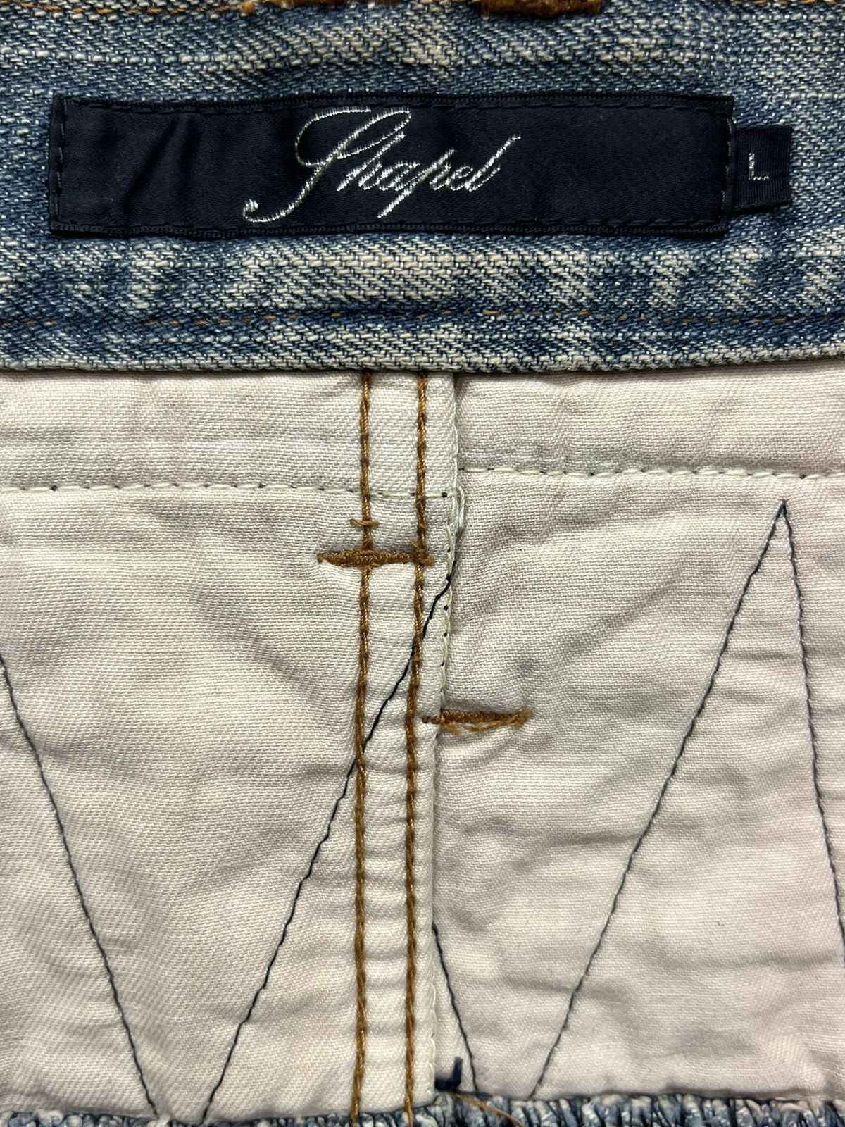 Japanese Brand Vintage SHAPEL Native Patchwork Distressed Kapital Style! Size US 32 / EU 48 - 19 Thumbnail