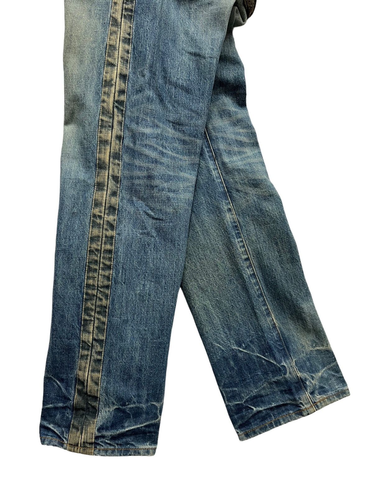 Japanese Brand Vintage SHAPEL Native Patchwork Distressed Kapital Style! Size US 32 / EU 48 - 3 Thumbnail