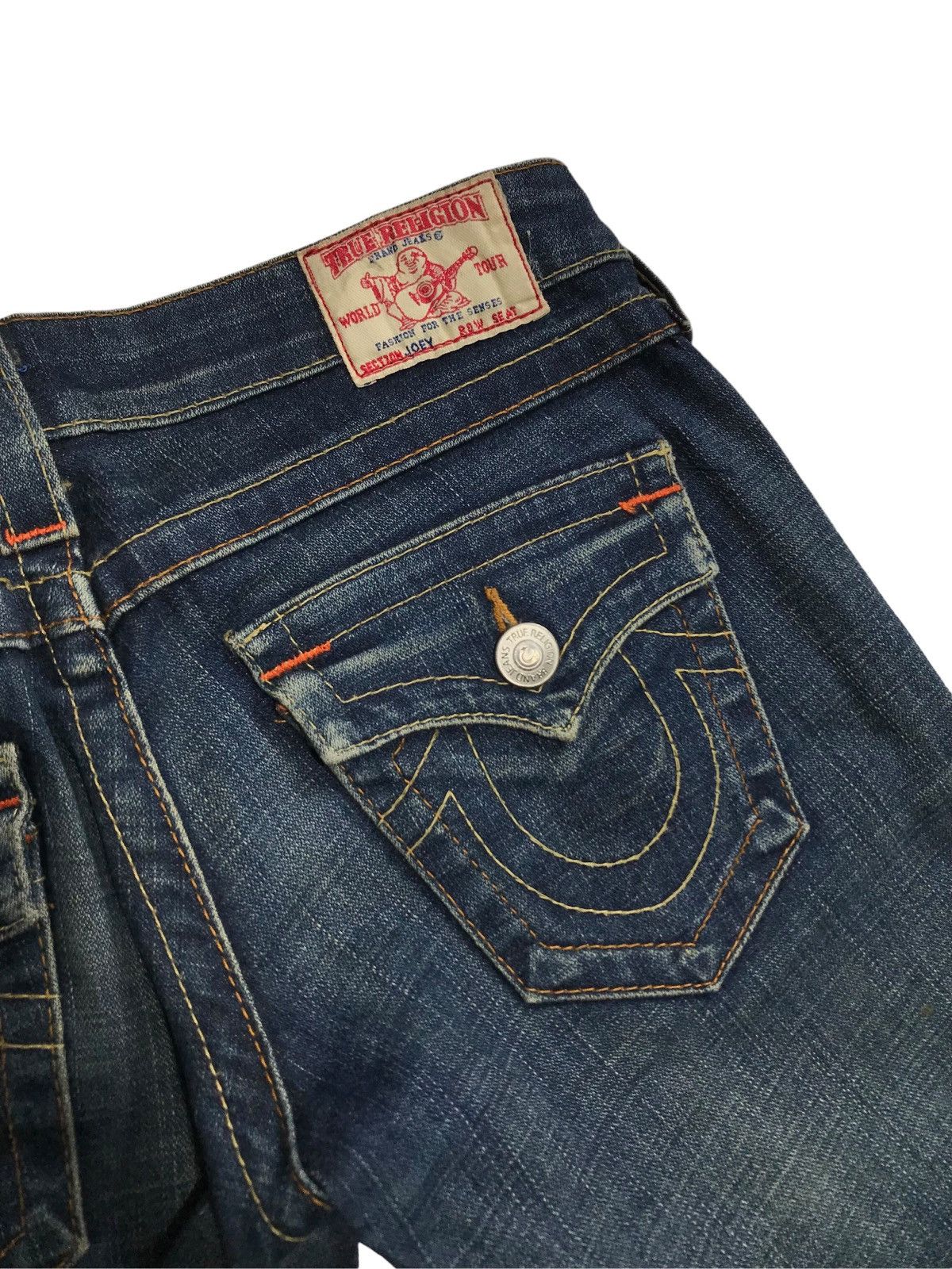 True Religion × Vintage 90’s True Religion Twisted Flared Bell Bottom Joey Jeans Size US 29 - 7 Thumbnail