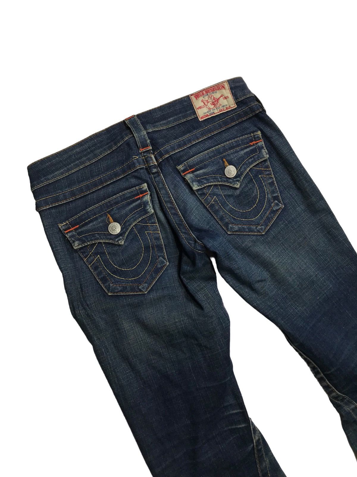 True Religion × Vintage 90’s True Religion Twisted Flared Bell Bottom Joey Jeans Size US 29 - 5 Thumbnail
