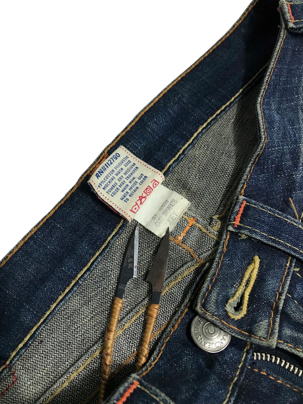 True Religion × Vintage 90’s True Religion Twisted Flared Bell Bottom Joey Jeans Size US 29 - 10 Thumbnail