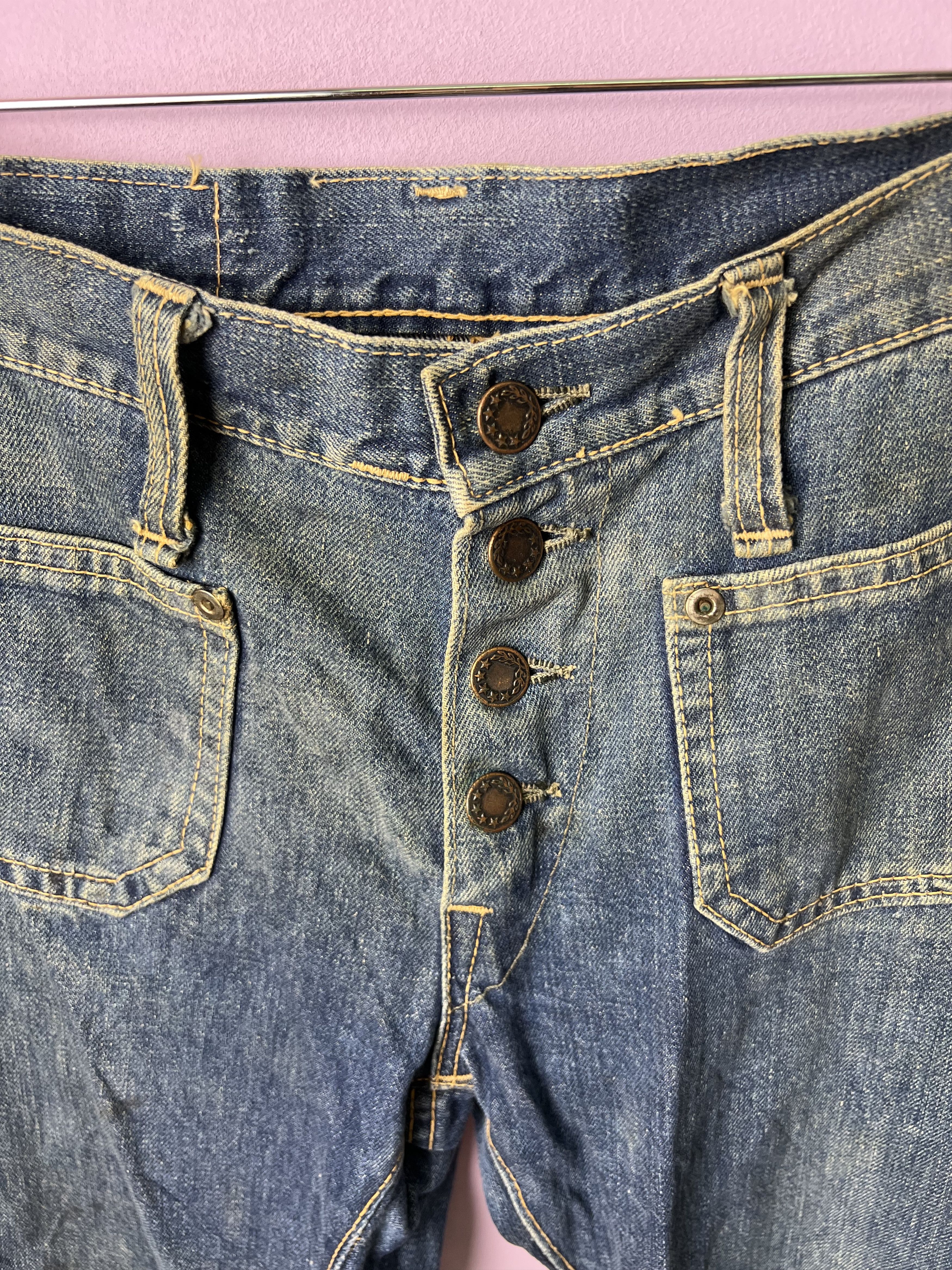 Japanese Brand 🔥Fashionable Design Bush Pant Bell Bottoms Denim Size 32" / US 10 / IT 46 - 10 Thumbnail