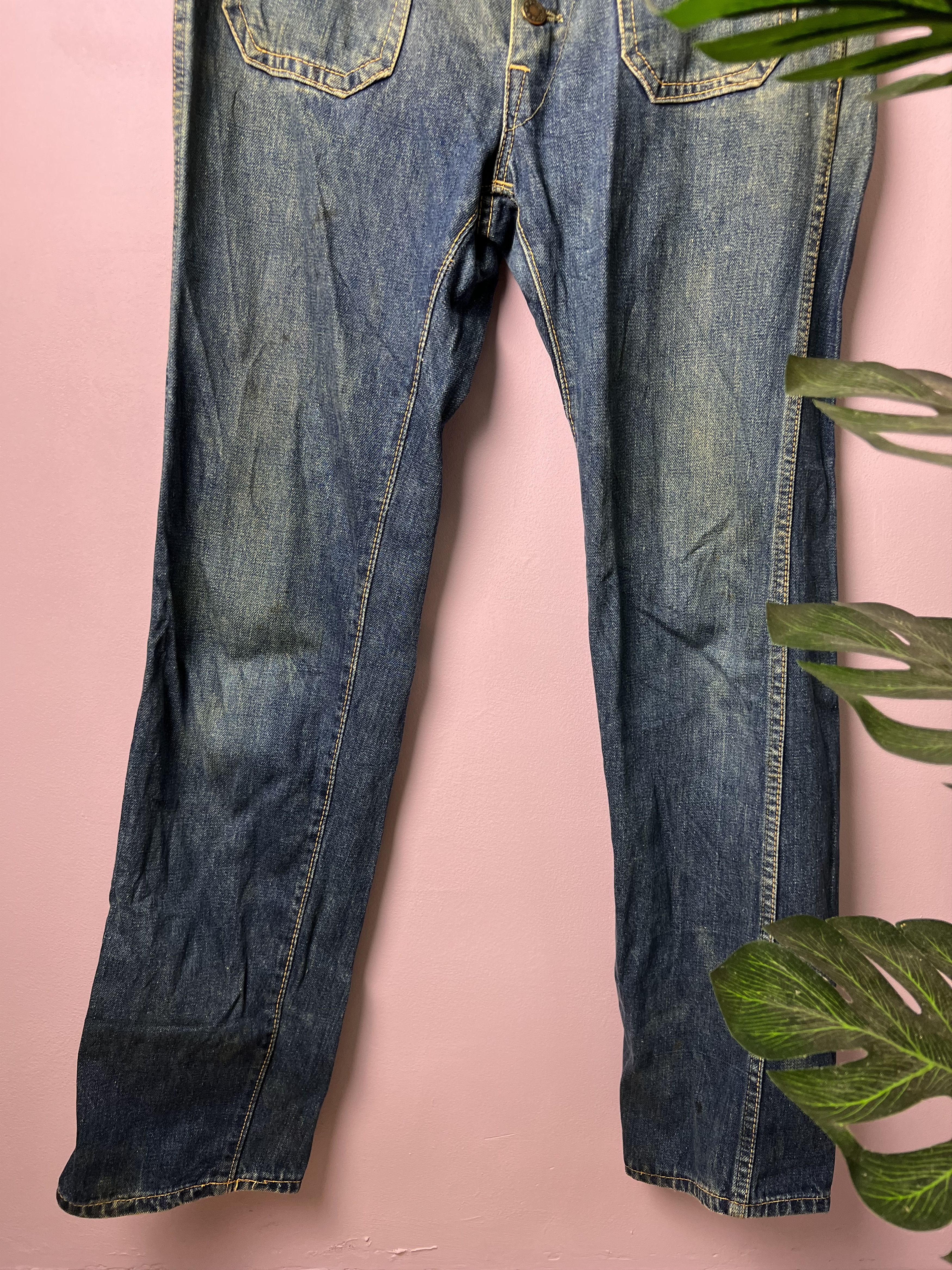 Japanese Brand 🔥Fashionable Design Bush Pant Bell Bottoms Denim Size 32" / US 10 / IT 46 - 5 Thumbnail