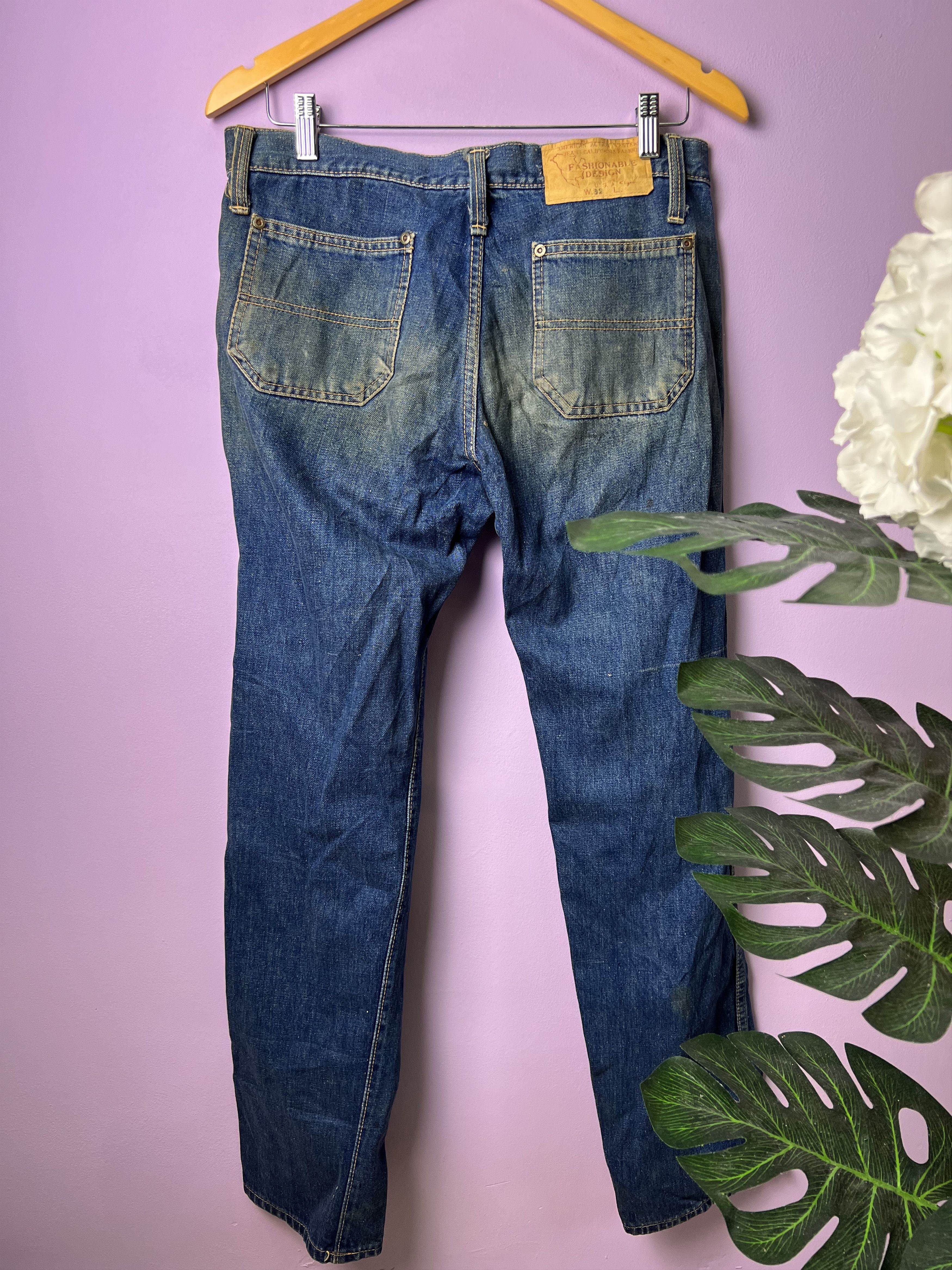 Japanese Brand 🔥Fashionable Design Bush Pant Bell Bottoms Denim Size 32" / US 10 / IT 46 - 3 Thumbnail
