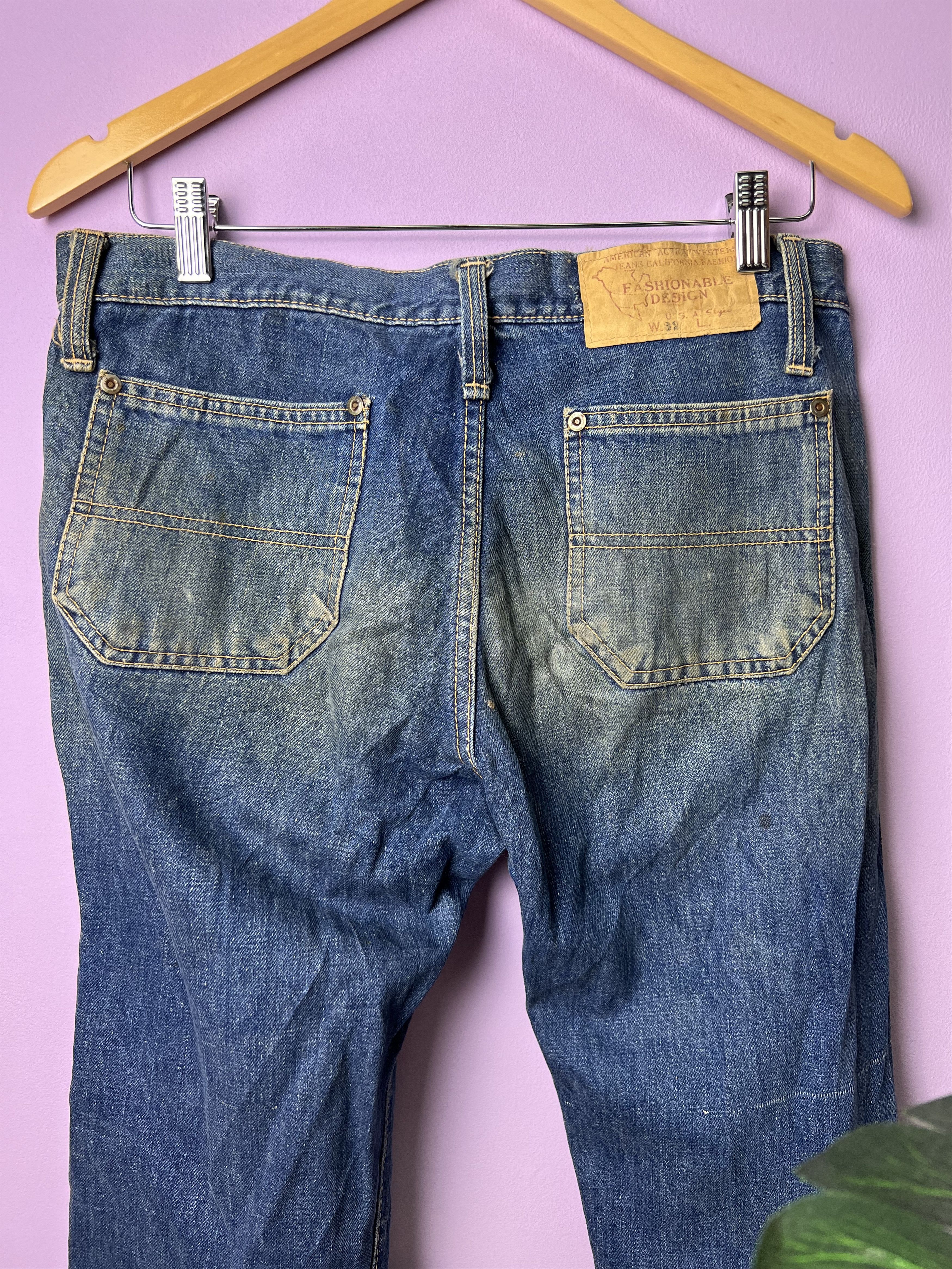 Japanese Brand 🔥Fashionable Design Bush Pant Bell Bottoms Denim Size 32" / US 10 / IT 46 - 11 Thumbnail