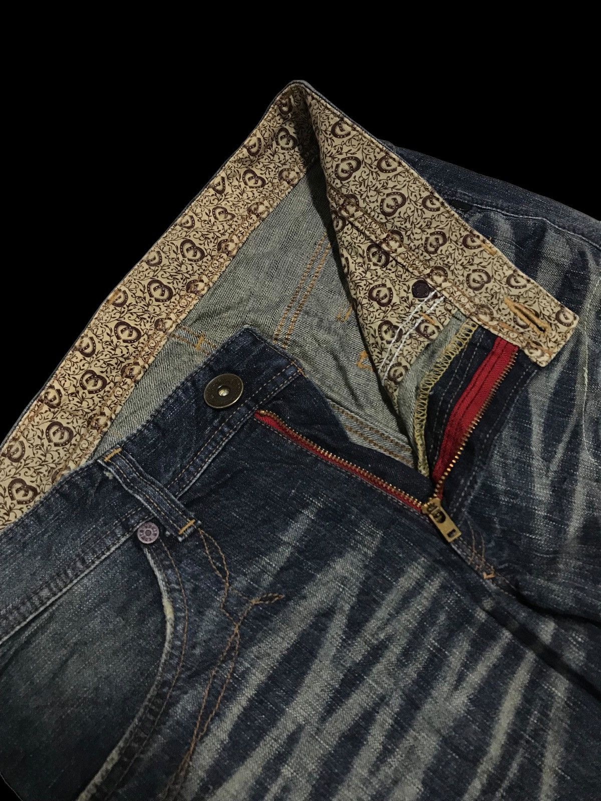 Hysteric Glamour × If Six Was Nine × Japanese Brand Distressed Zebra Edwin 503 Rainbow Denim Patchwork Size US 32 / EU 48 - 10 Thumbnail