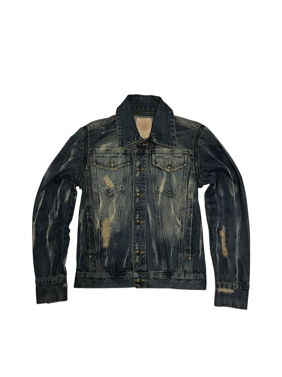 Hysteric Glamour × If Six Was Nine Detachable⚡Midas Distressed Trucker Denim Jacket 506 Size US S / EU 44-46 / 1 - 11 Thumbnail