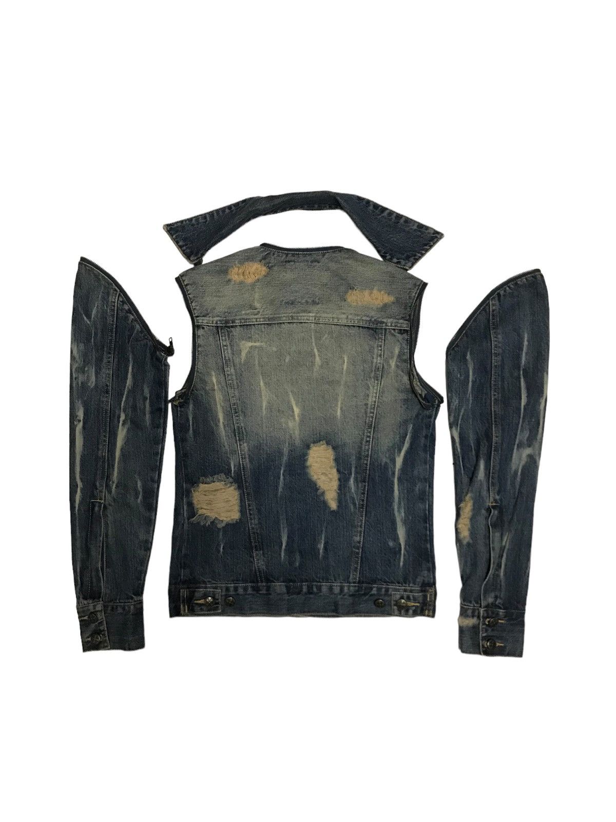 Hysteric Glamour × If Six Was Nine Detachable⚡Midas Distressed Trucker Denim Jacket 506 Size US S / EU 44-46 / 1 - 6 Thumbnail