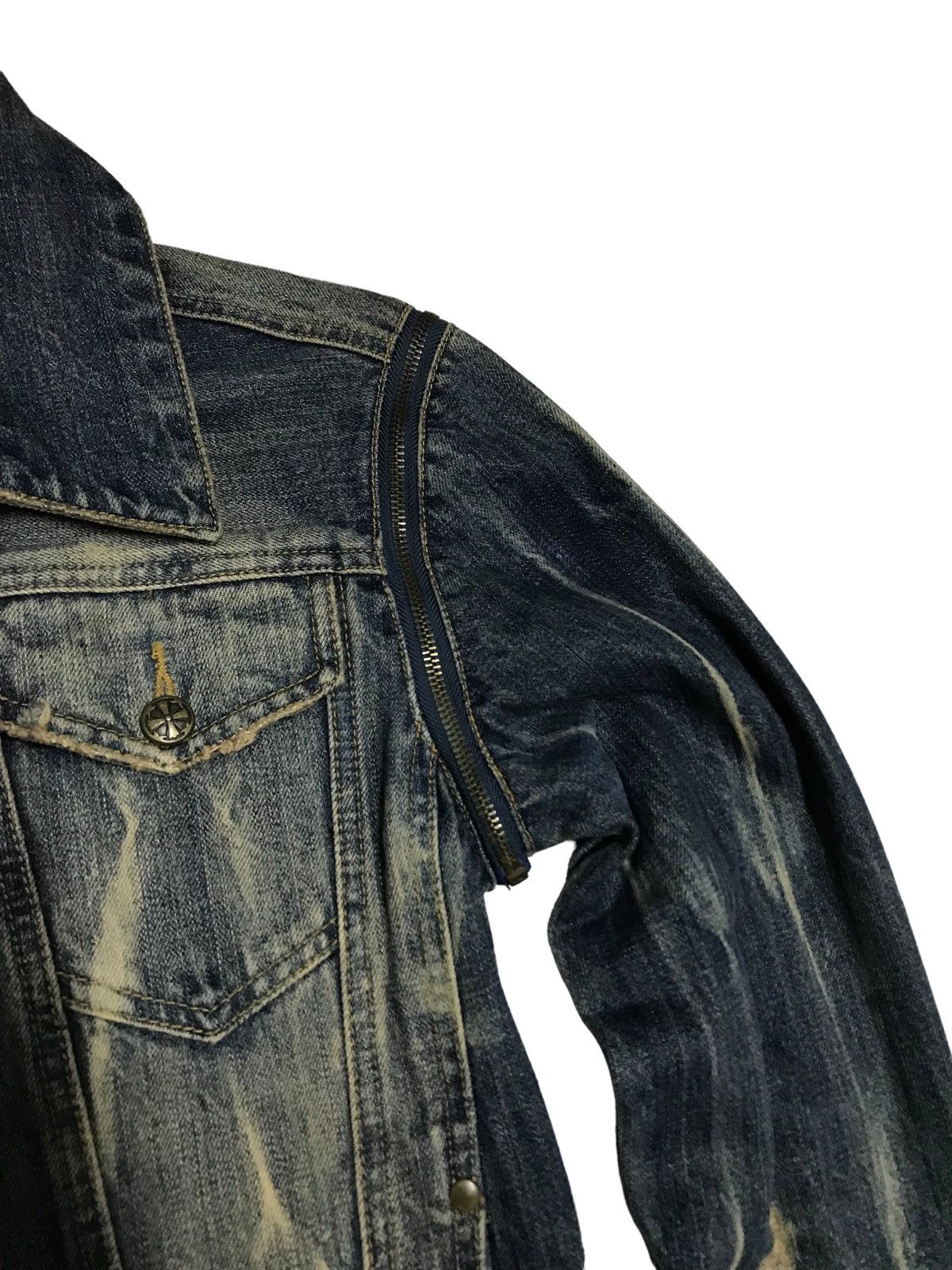 Hysteric Glamour × If Six Was Nine Detachable⚡Midas Distressed Trucker Denim Jacket 506 Size US S / EU 44-46 / 1 - 13 Thumbnail
