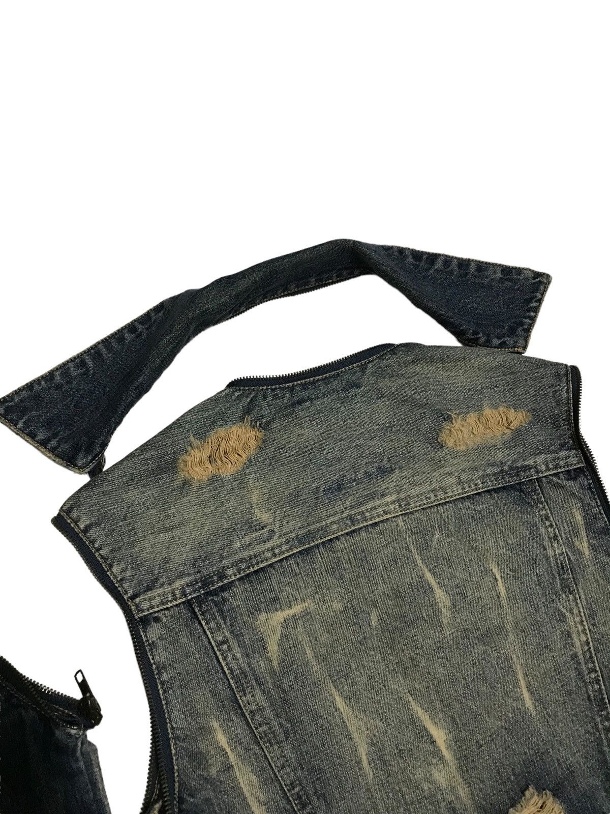 Hysteric Glamour × If Six Was Nine Detachable⚡Midas Distressed Trucker Denim Jacket 506 Size US S / EU 44-46 / 1 - 9 Thumbnail