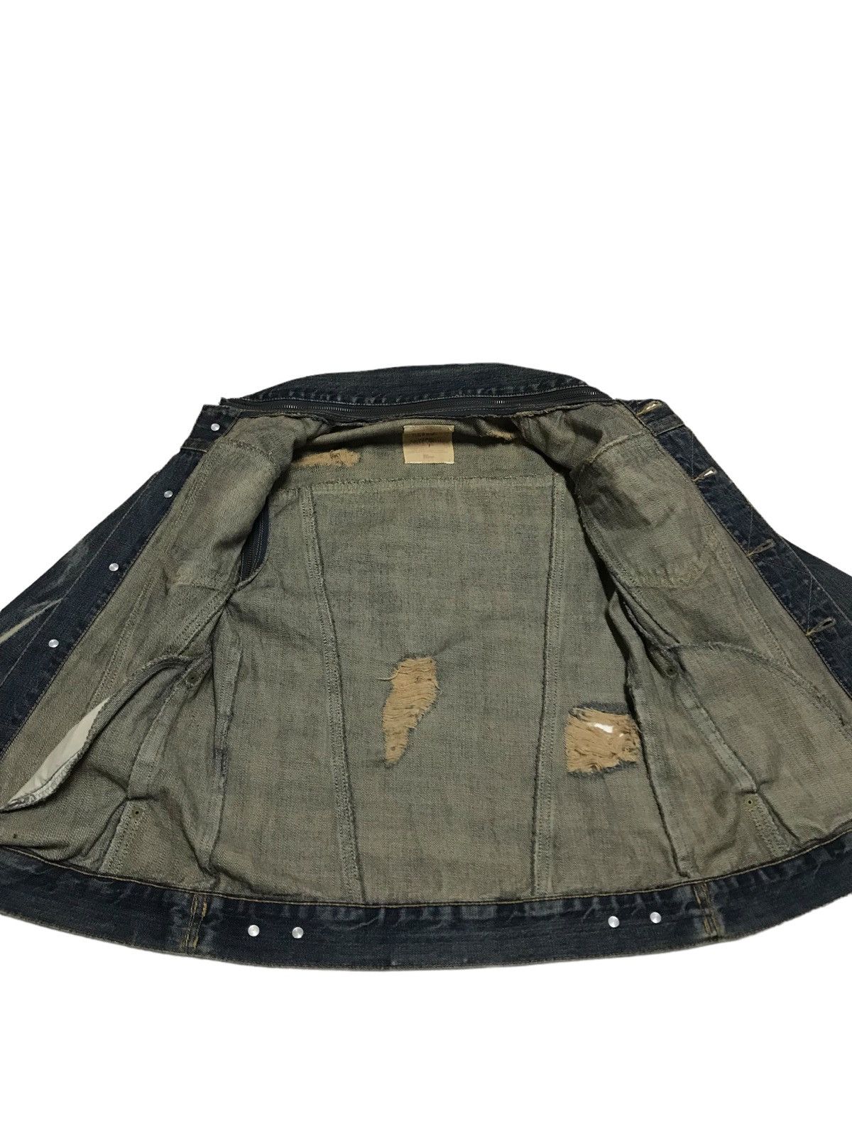 Hysteric Glamour × If Six Was Nine Detachable⚡Midas Distressed Trucker Denim Jacket 506 Size US S / EU 44-46 / 1 - 17 Thumbnail
