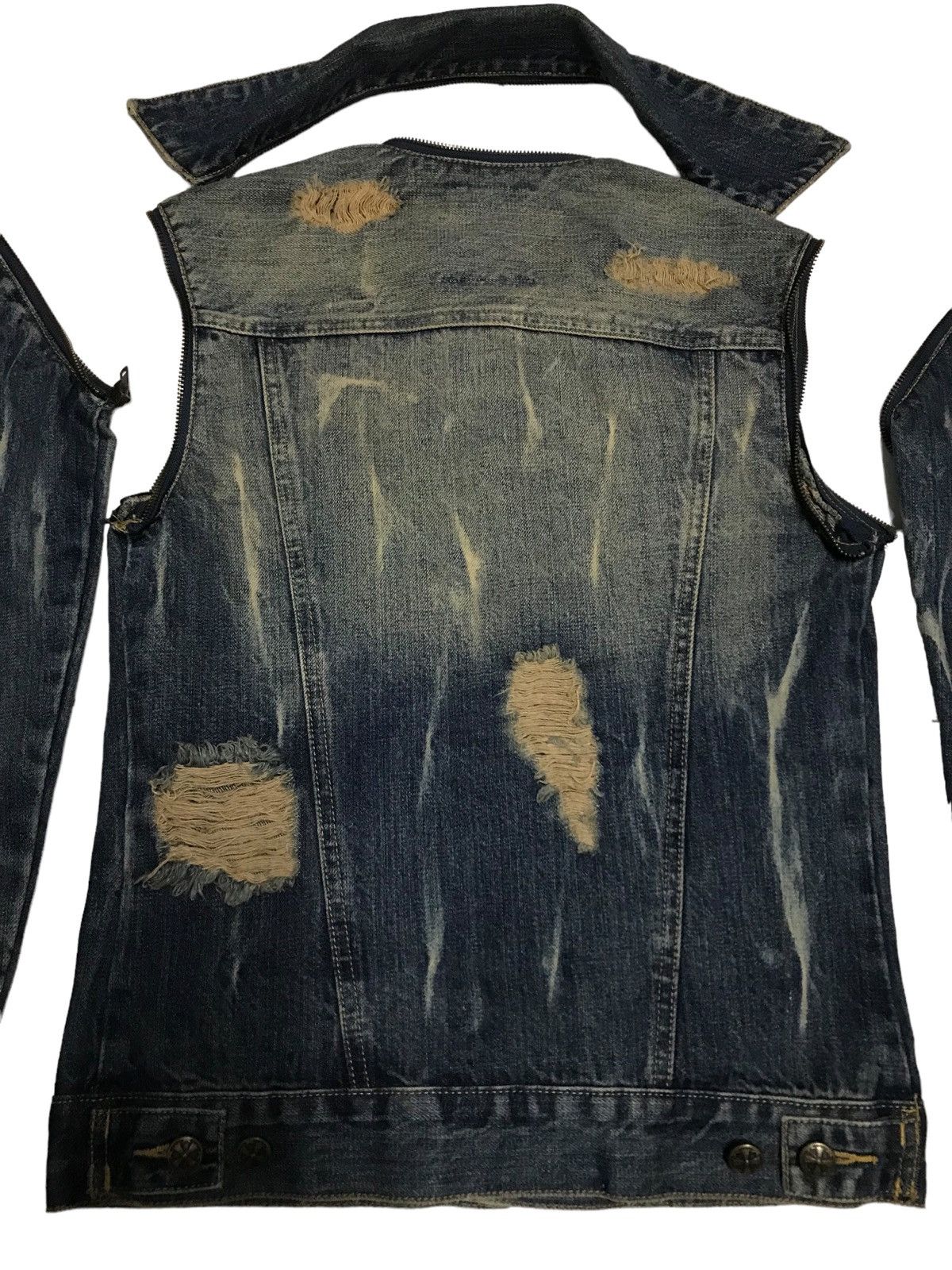 Hysteric Glamour × If Six Was Nine Detachable⚡Midas Distressed Trucker Denim Jacket 506 Size US S / EU 44-46 / 1 - 10 Thumbnail