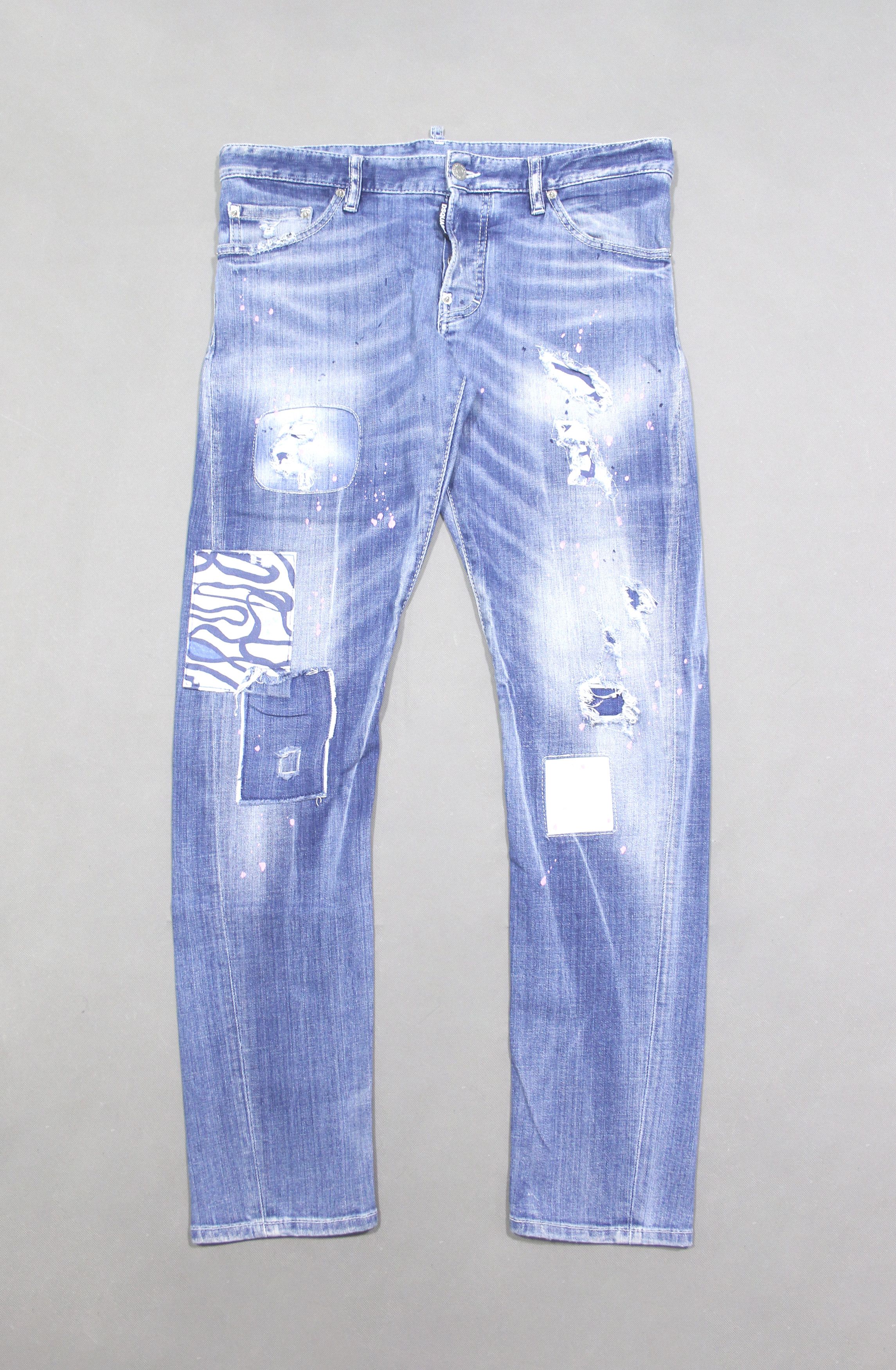 Painter Patchwork Destructed Stretch M.B. Jeans