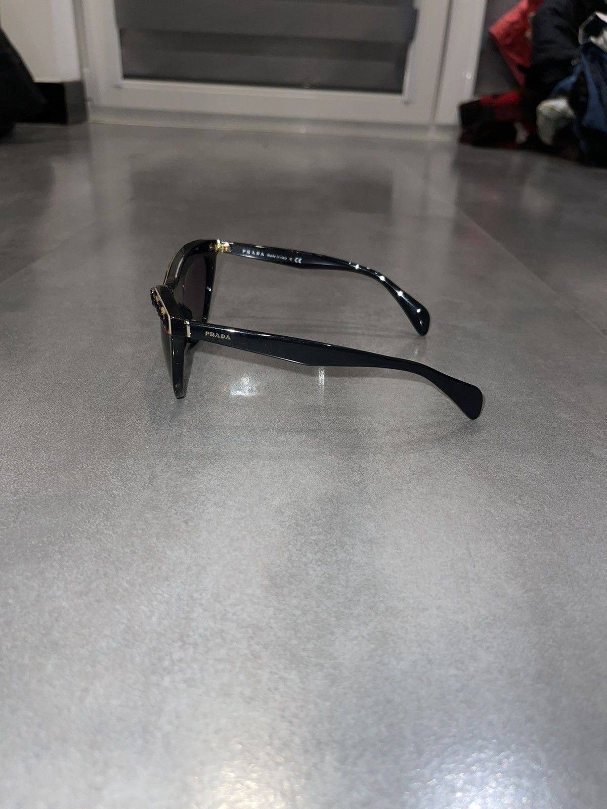 Prada Prada SPR04P MA5-5F1 Black Crystal Sunglasses Size ONE SIZE - 7 Thumbnail
