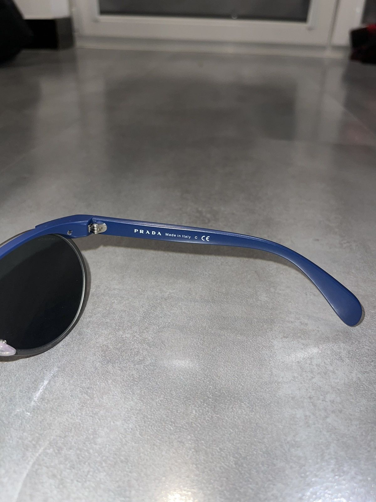 Prada Prada SPR23P MA3-1A1 Blue Aviator Sunglasses Size ONE SIZE - 11 Thumbnail
