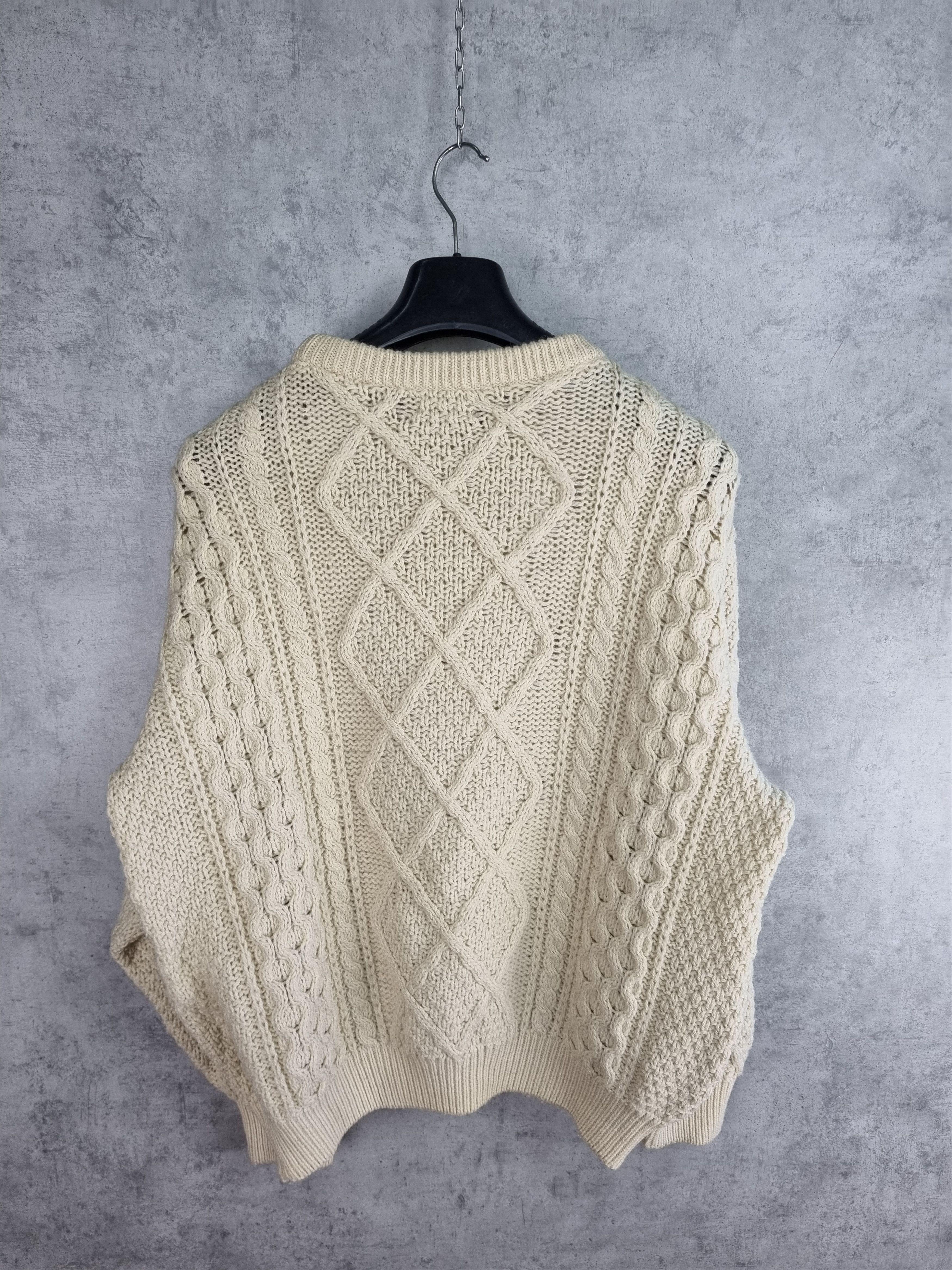 Japanese Brand × Vintage Ludwig Beck Cable Knit Beautiful Sweater made in Ireland Size US XL / EU 56 / 4 - 7 Thumbnail