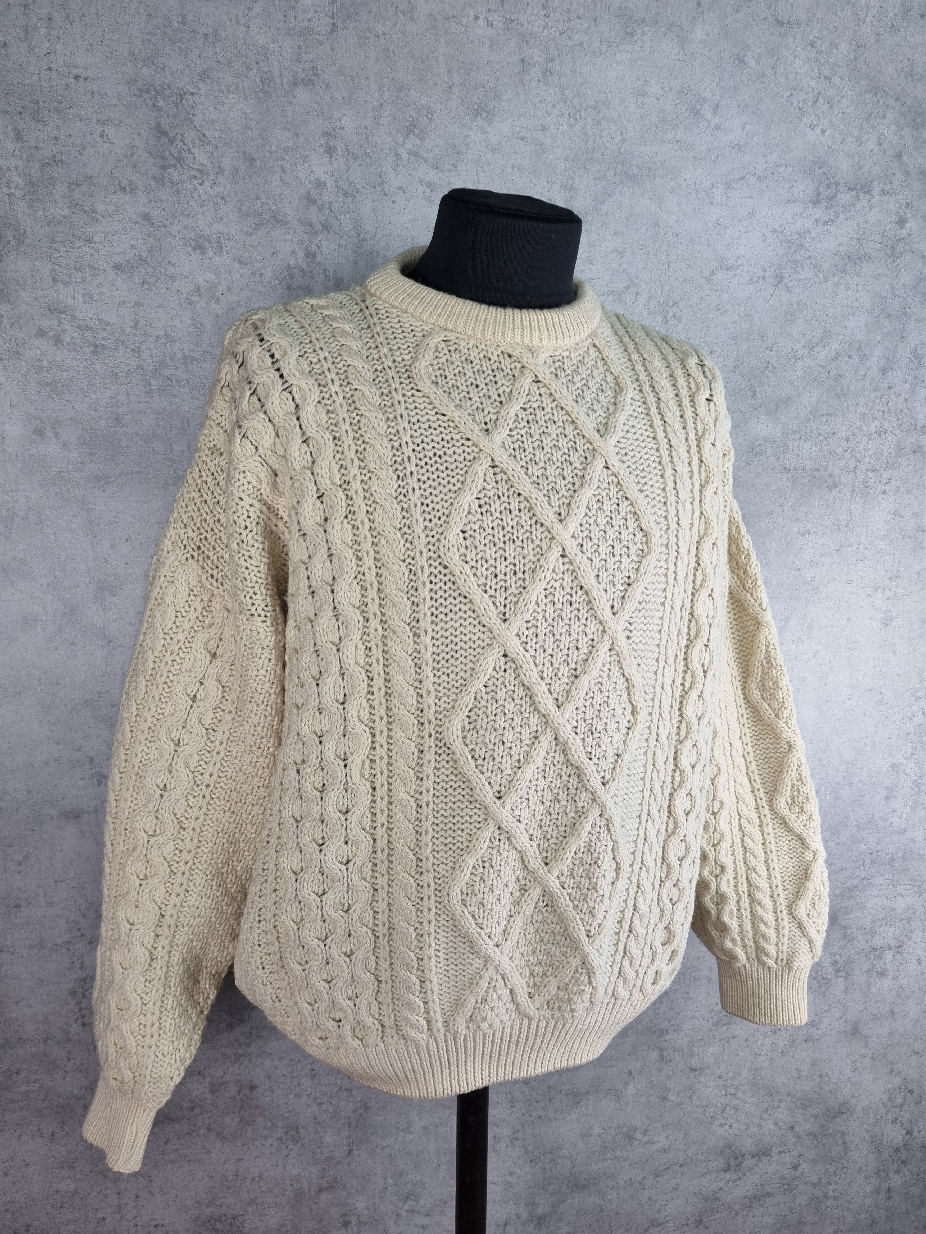 Japanese Brand × Vintage Ludwig Beck Cable Knit Beautiful Sweater made in Ireland Size US XL / EU 56 / 4 - 3 Thumbnail