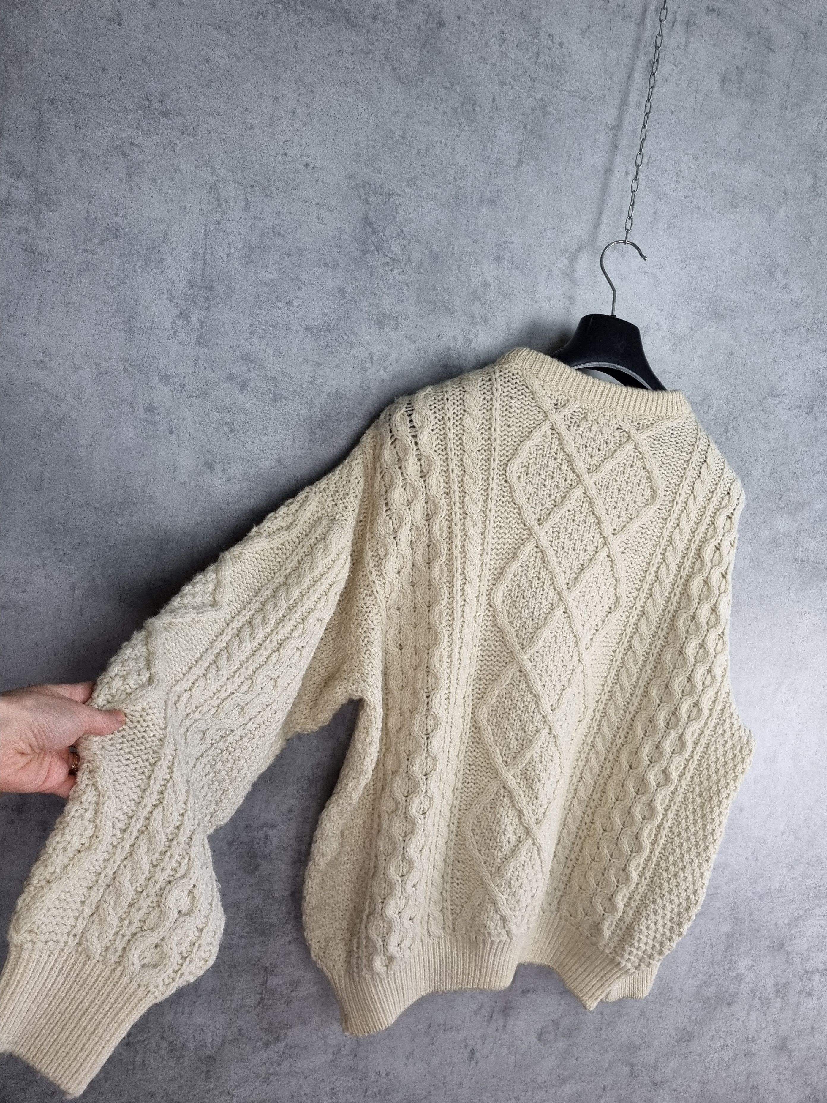 Japanese Brand × Vintage Ludwig Beck Cable Knit Beautiful Sweater made in Ireland Size US XL / EU 56 / 4 - 6 Thumbnail