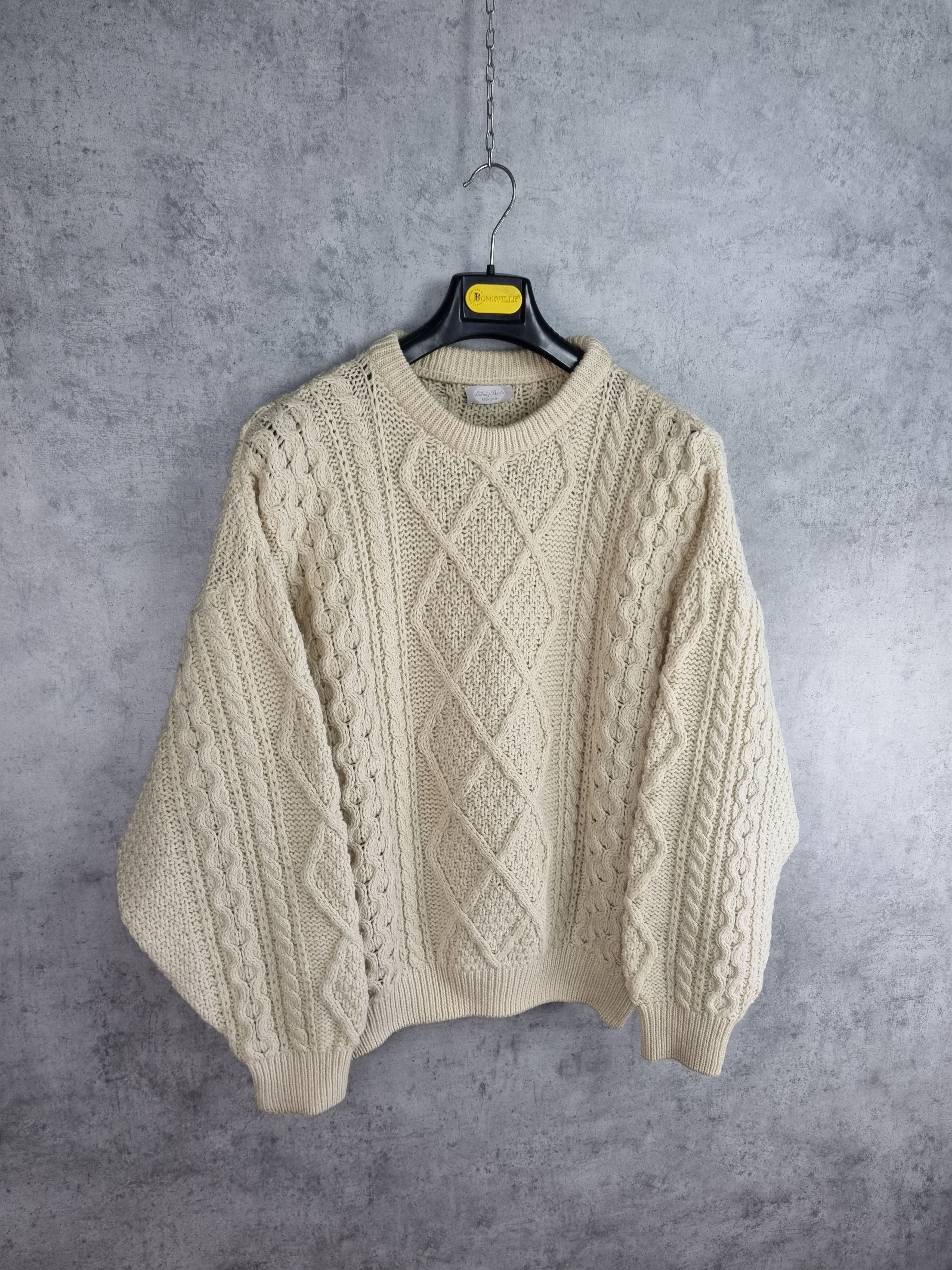 Japanese Brand × Vintage Ludwig Beck Cable Knit Beautiful Sweater made in Ireland Size US XL / EU 56 / 4 - 1 Thumbnail
