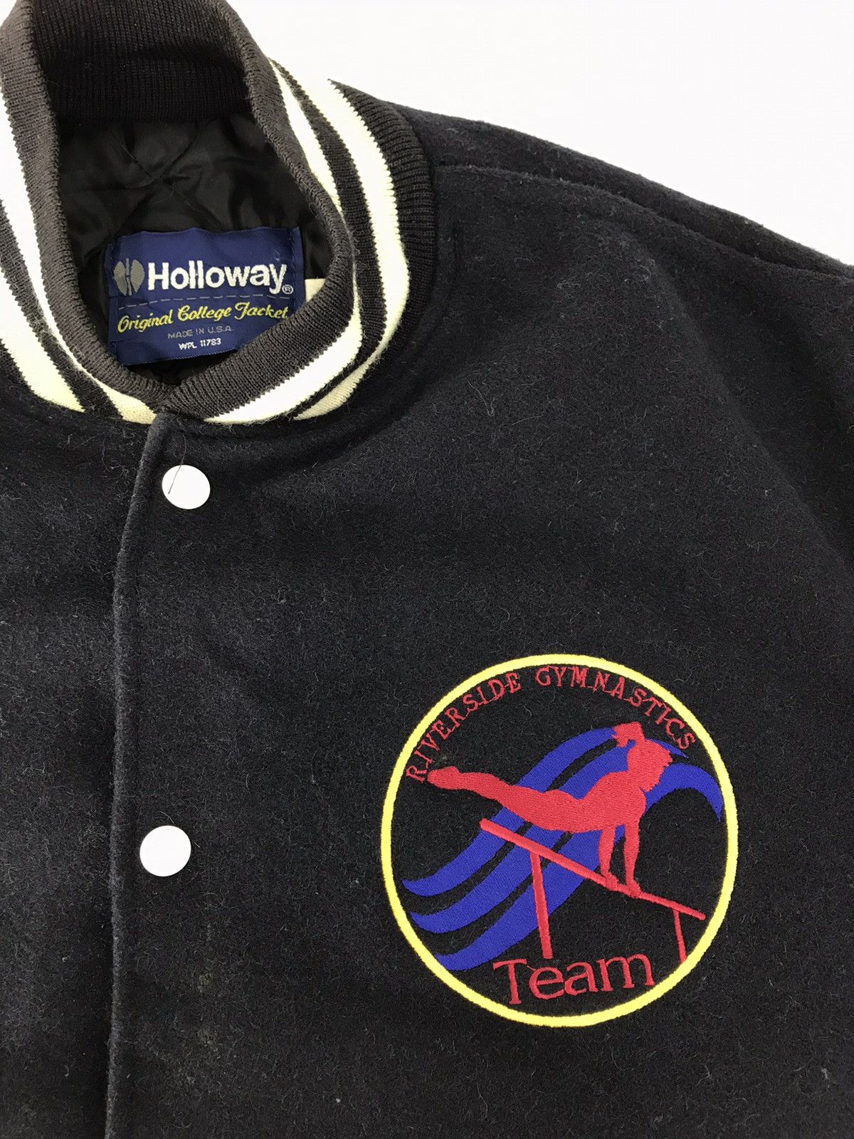 Leather Holloway Usa American College Gymnastic Team Jacket Size US XL / EU 56 / 4 - 2 Thumbnail