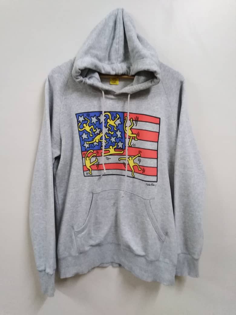 Keith Haring Vintage Keith Haring Hoodie Size US L / EU 52-54 / 3 - 4 Thumbnail