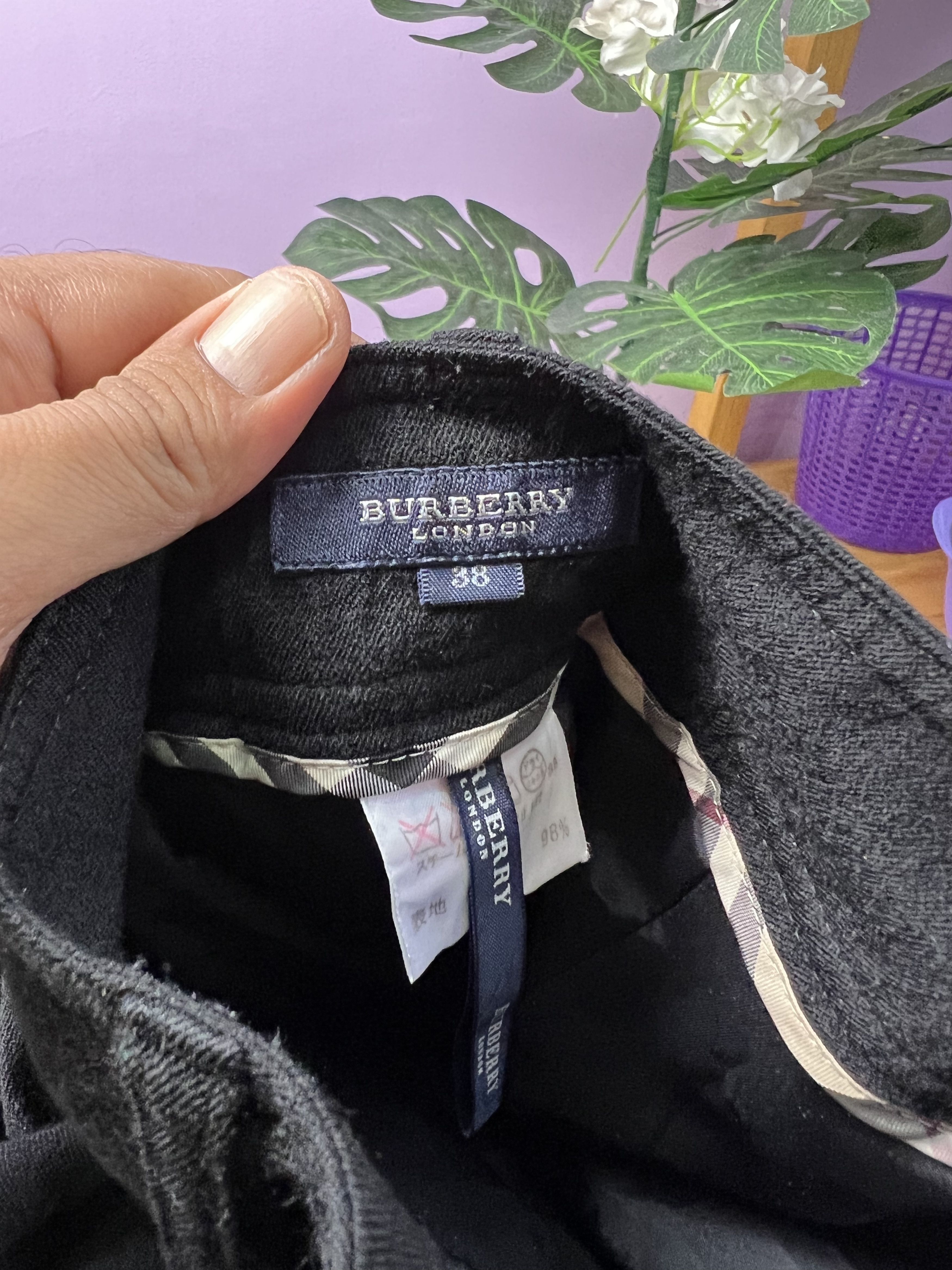 Burberry 🔥Black Burberry London Double Layer Pants Size 29" - 12 Thumbnail