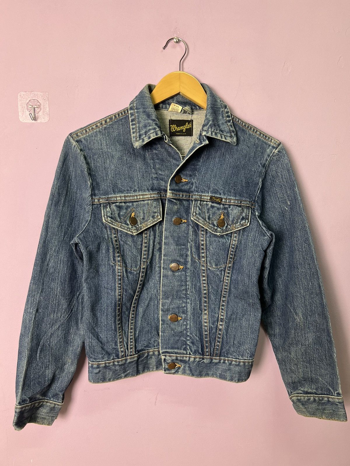 Wrangler 🔥Vintage 70s Wrangler Denim Trucker Size S / US 4 / IT 40 - 1 Thumbnail