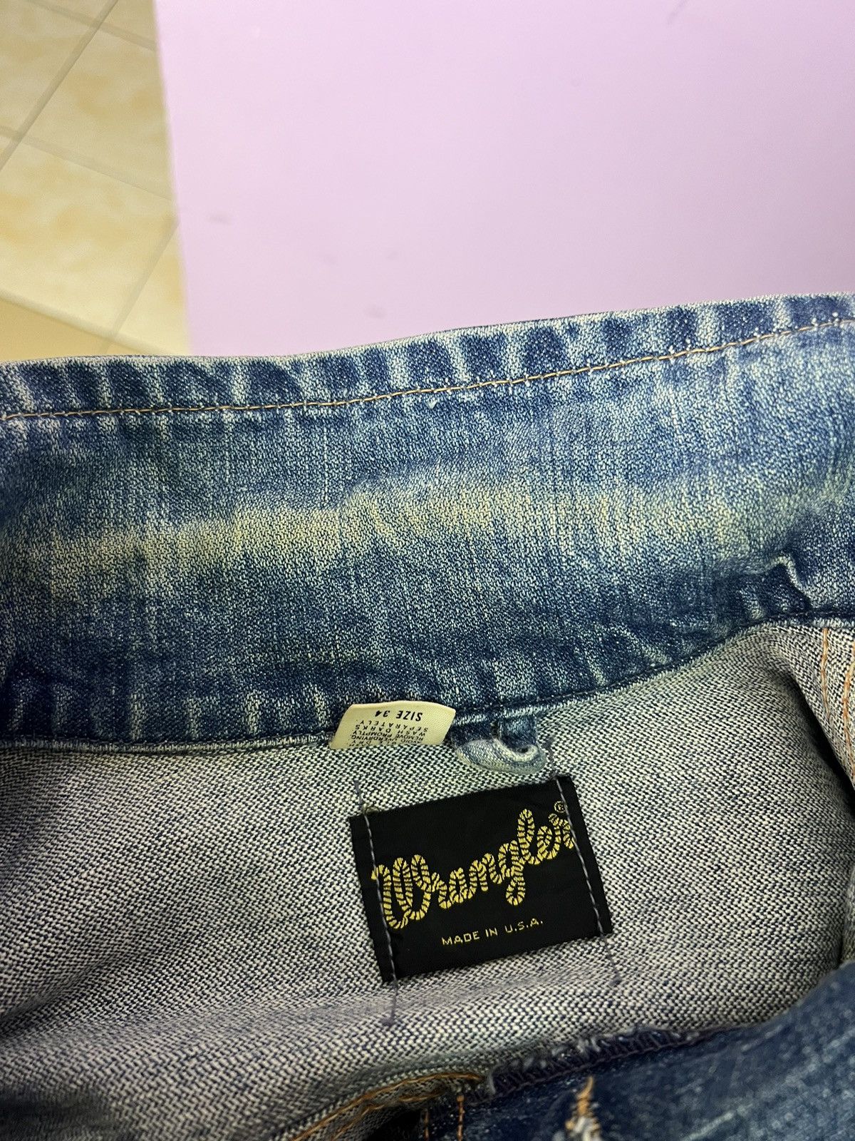 Wrangler 🔥Vintage 70s Wrangler Denim Trucker Size S / US 4 / IT 40 - 14 Thumbnail