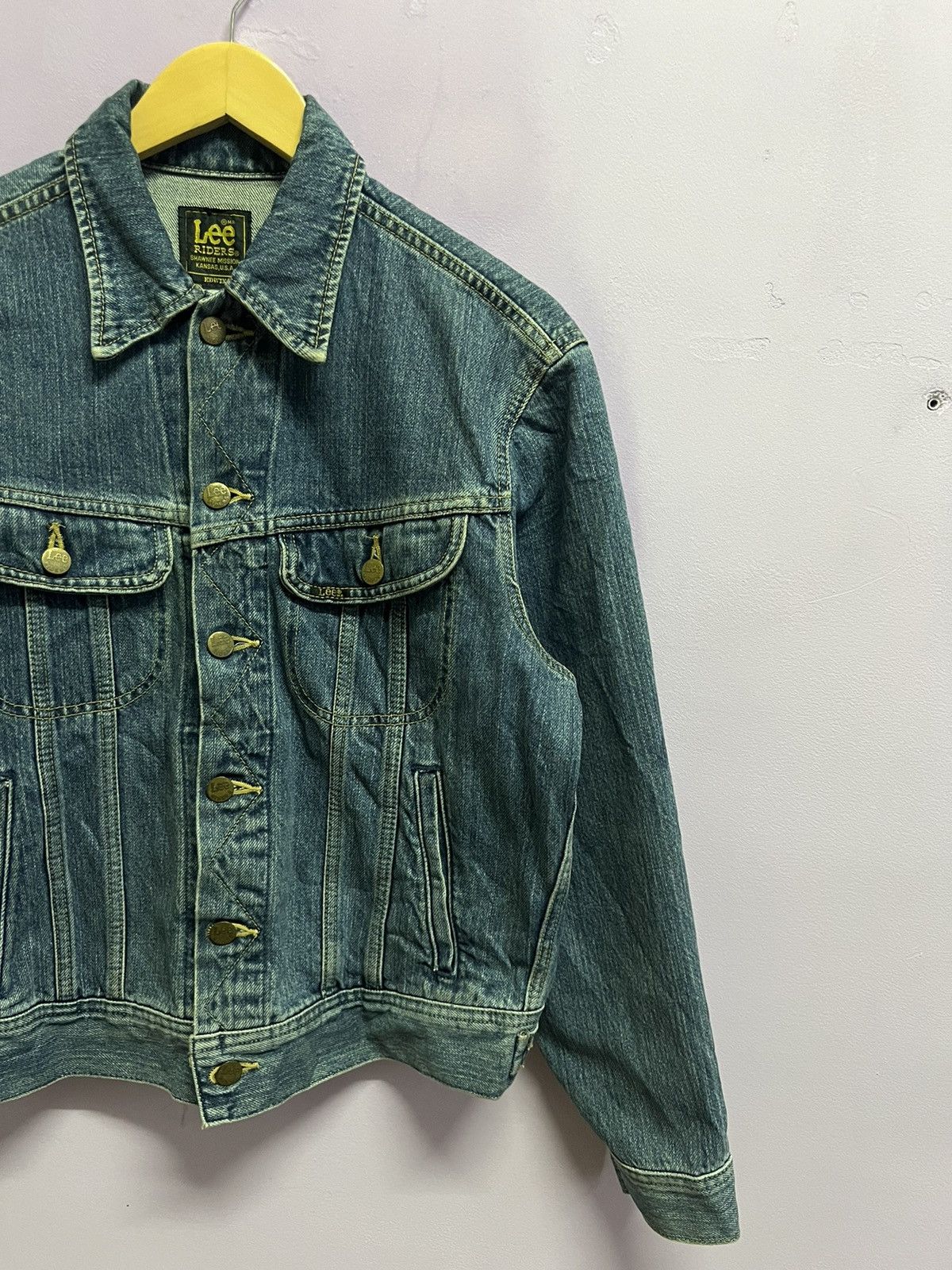 Lee 🔥Rare Lee x Edwin Denim Trucker Size US S / EU 44-46 / 1 - 5 Thumbnail