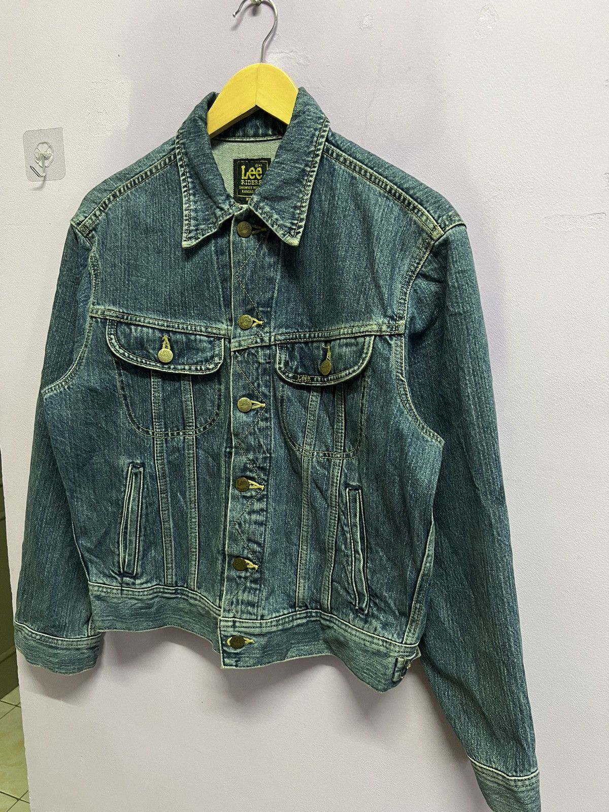 Lee 🔥Rare Lee x Edwin Denim Trucker Size US S / EU 44-46 / 1 - 6 Thumbnail